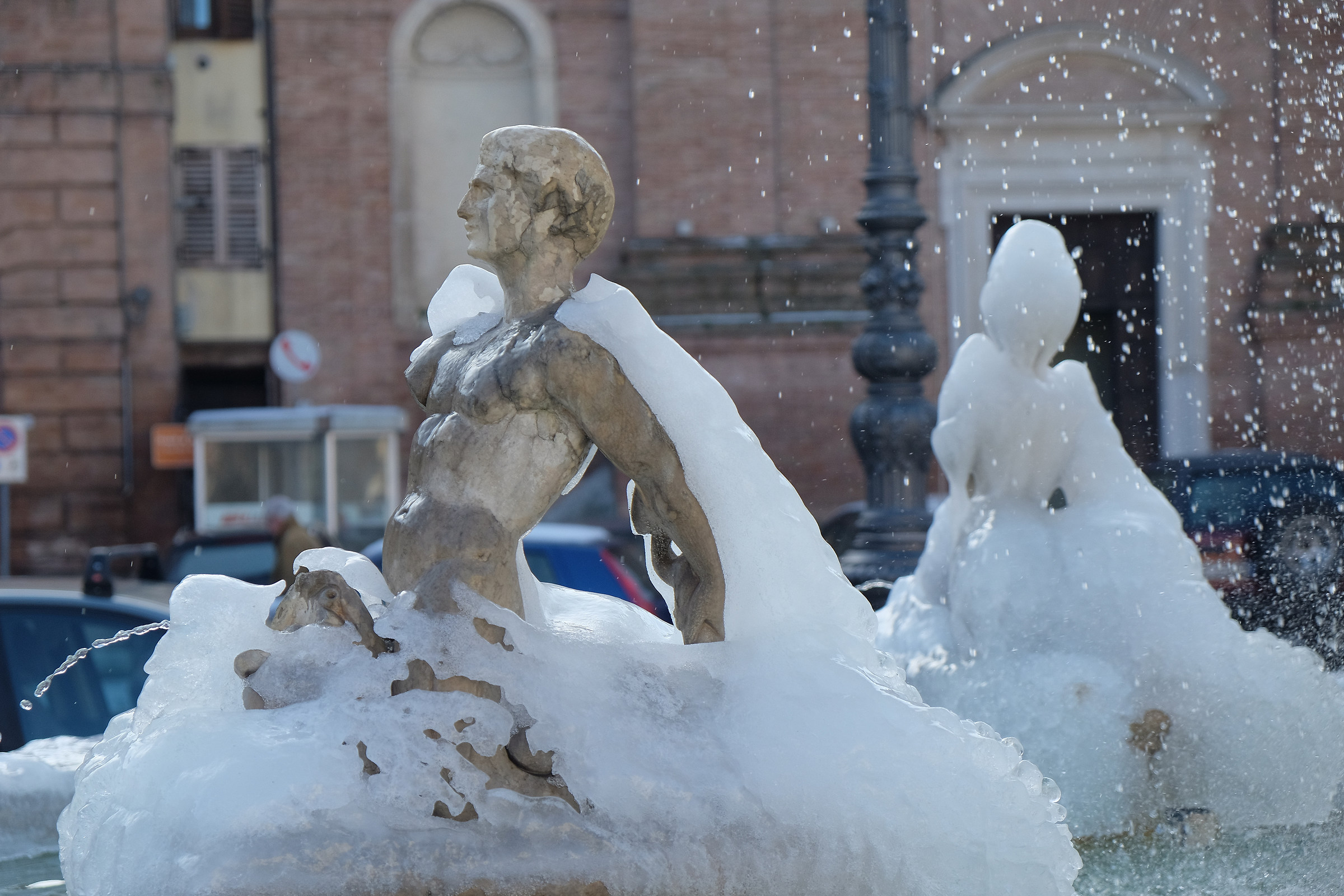 Fountain in the cold...
