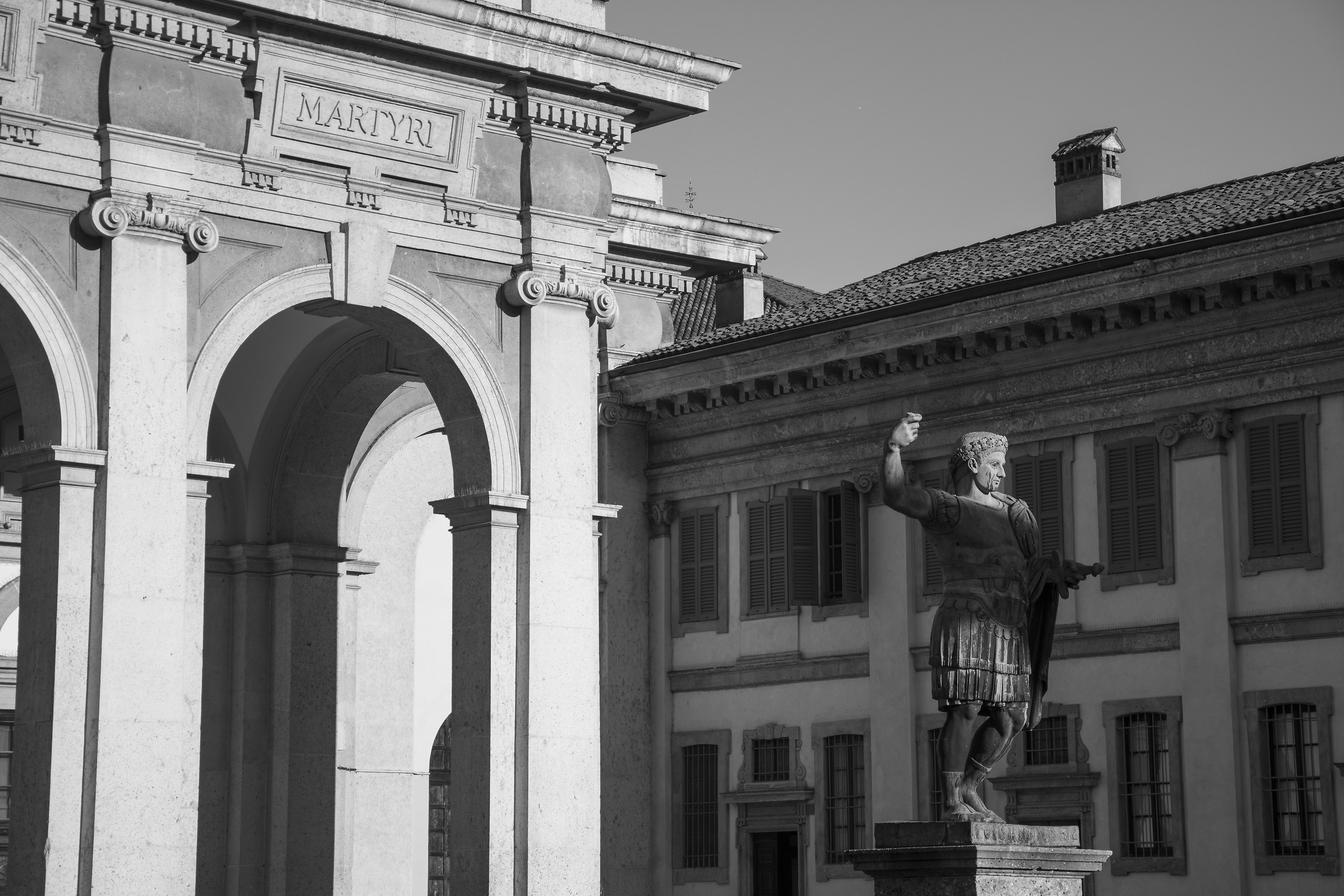 Emperor Constantine, in the columns of San Lorenzo...