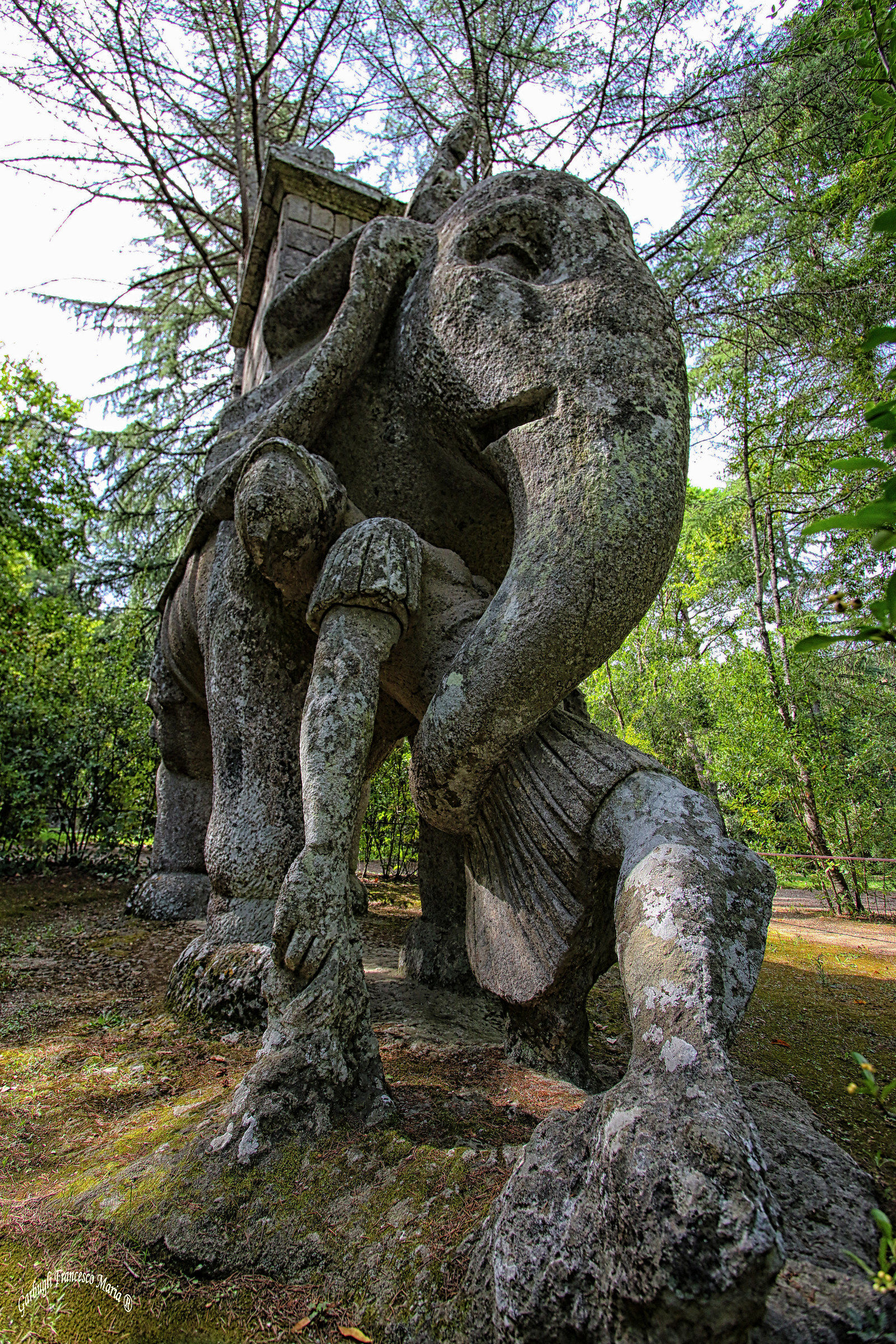 The elephant Monster Park in Bomarzo...