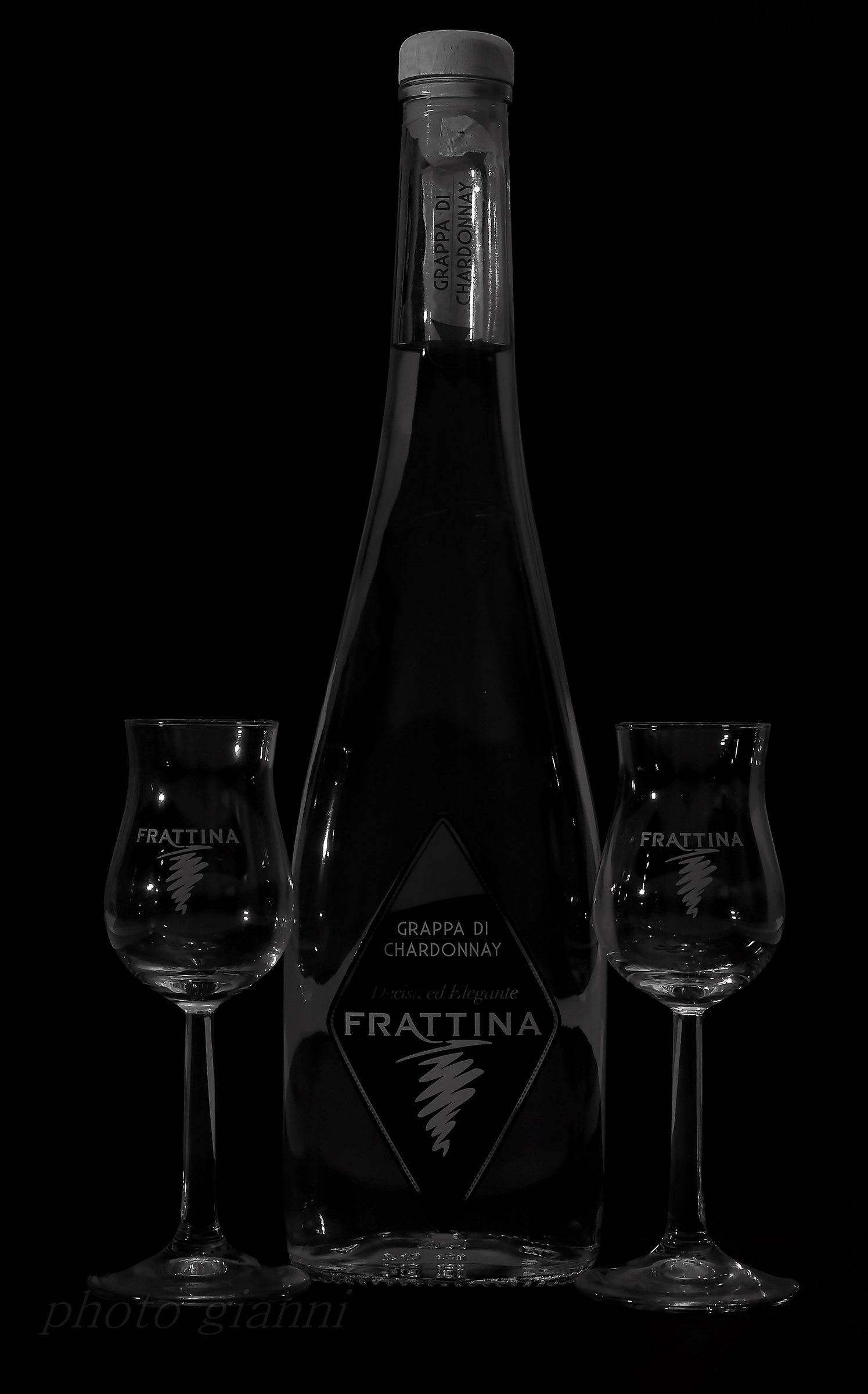 grappa .. dressed in black...