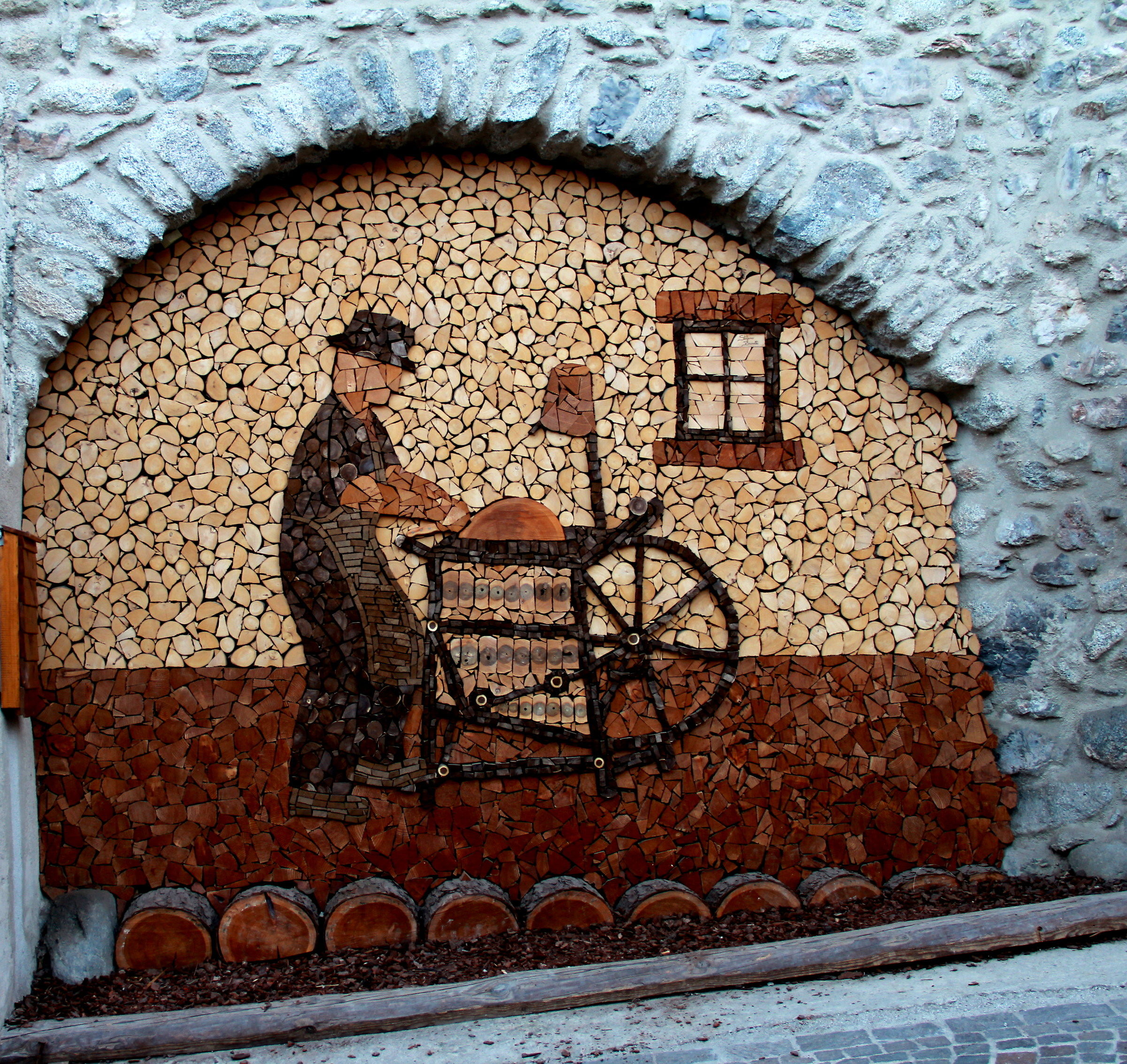 Mosaic in the village...