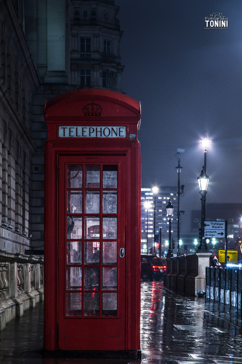 Classic English phone booth...