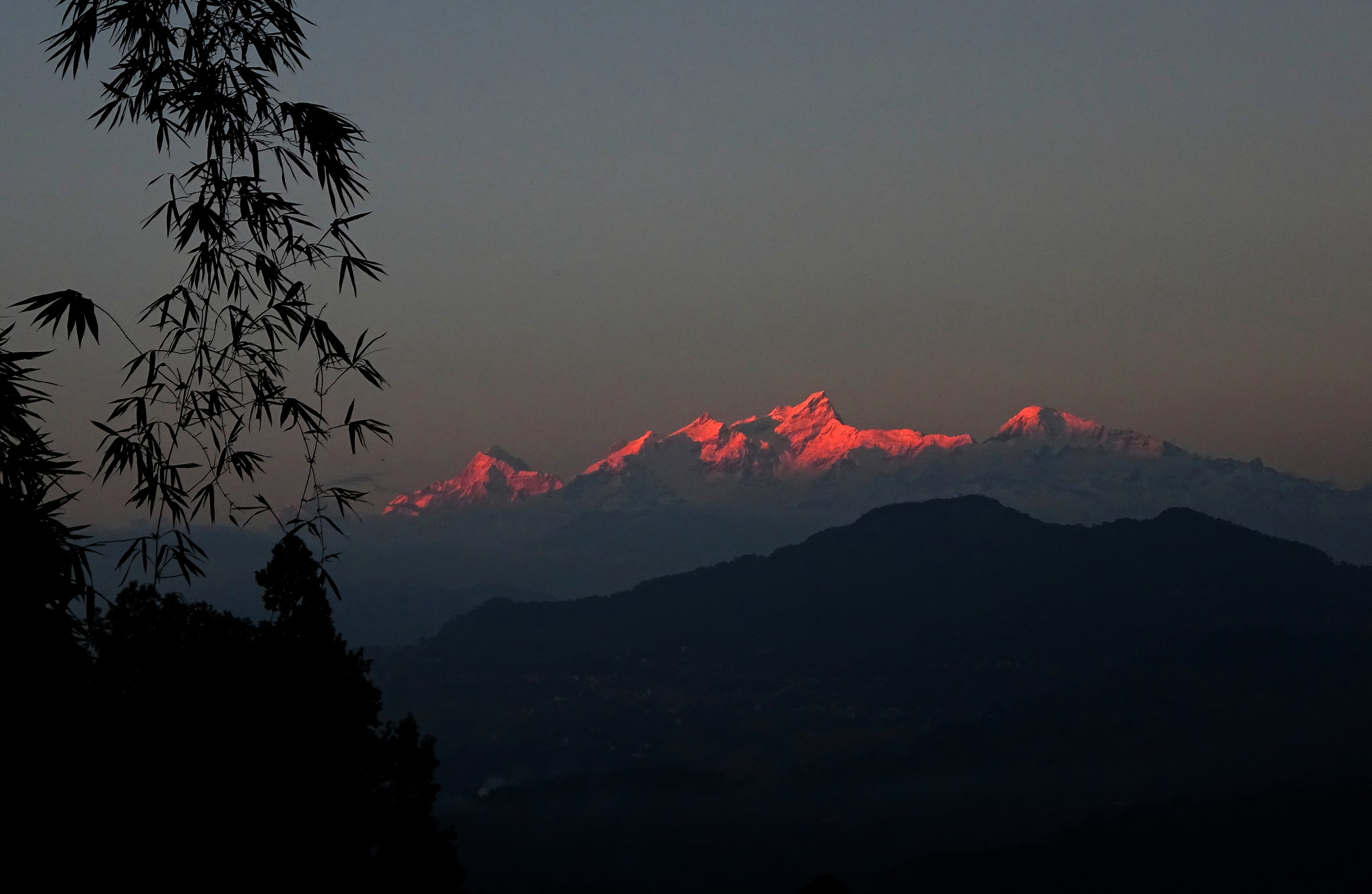Sunset on Himalchuli mt.7893...