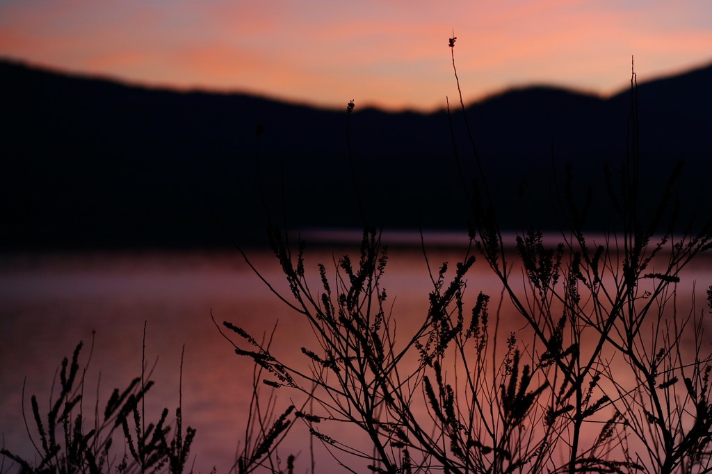 lake at sunset...