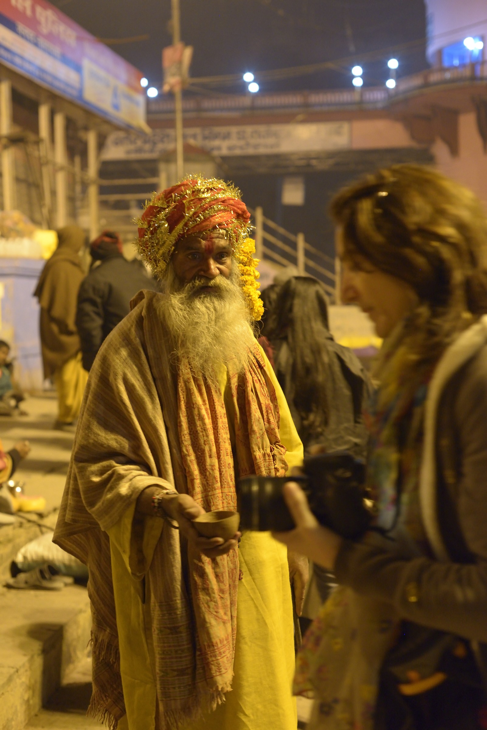 On the streets of Varanasi...