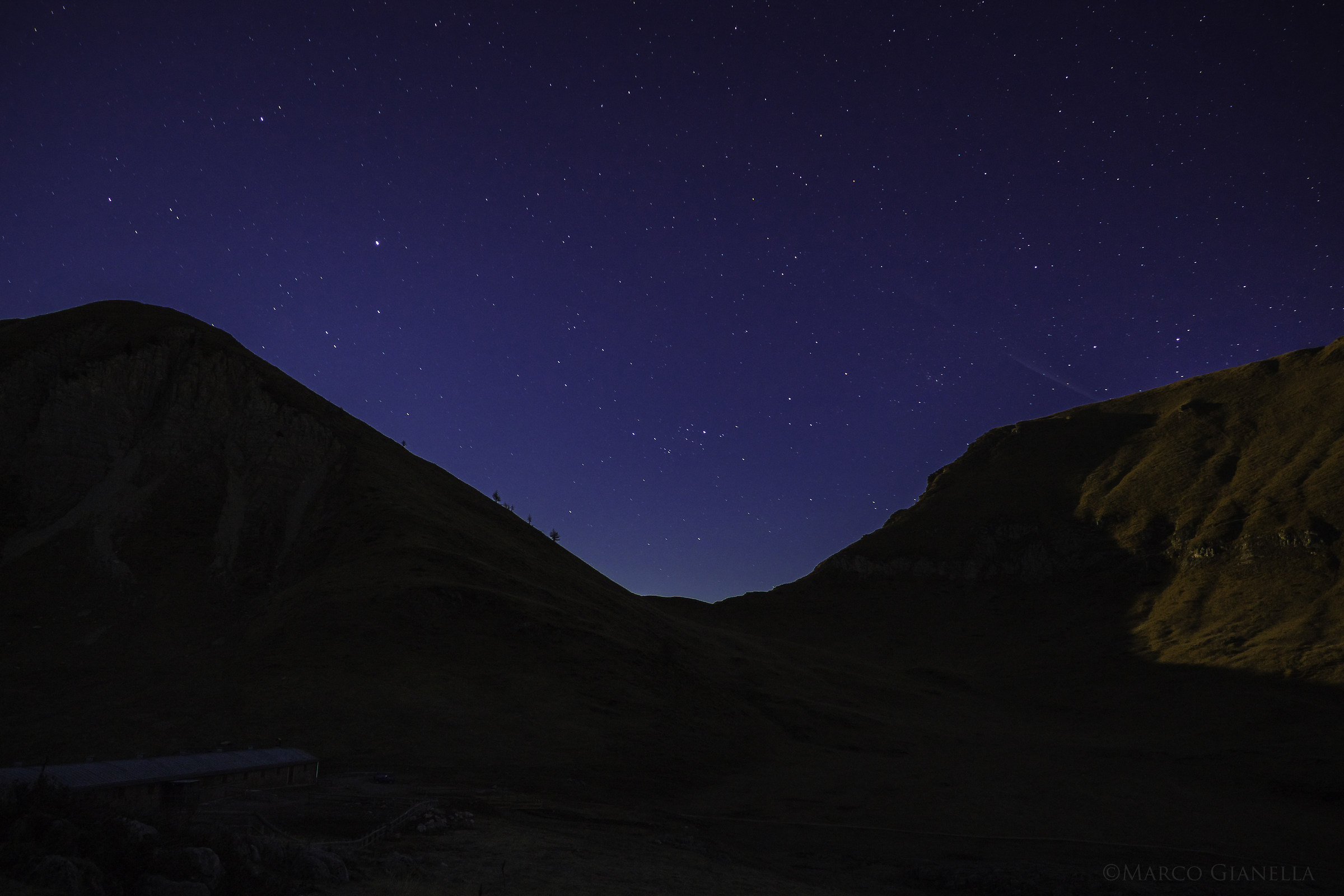 Night sky, Pian della Nana, Val di Non, Trentino...