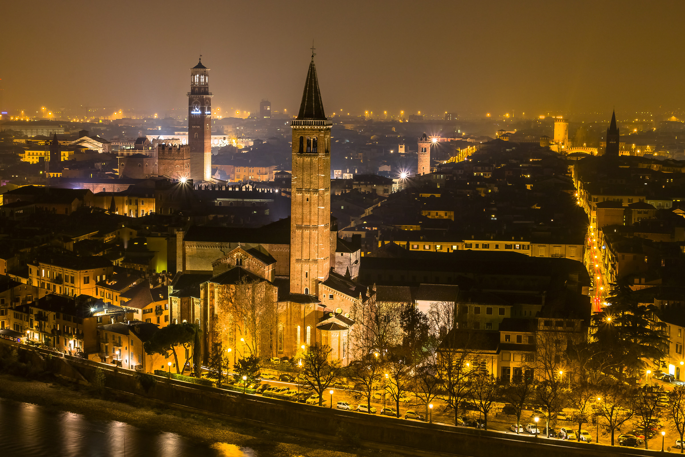 Verona by night...