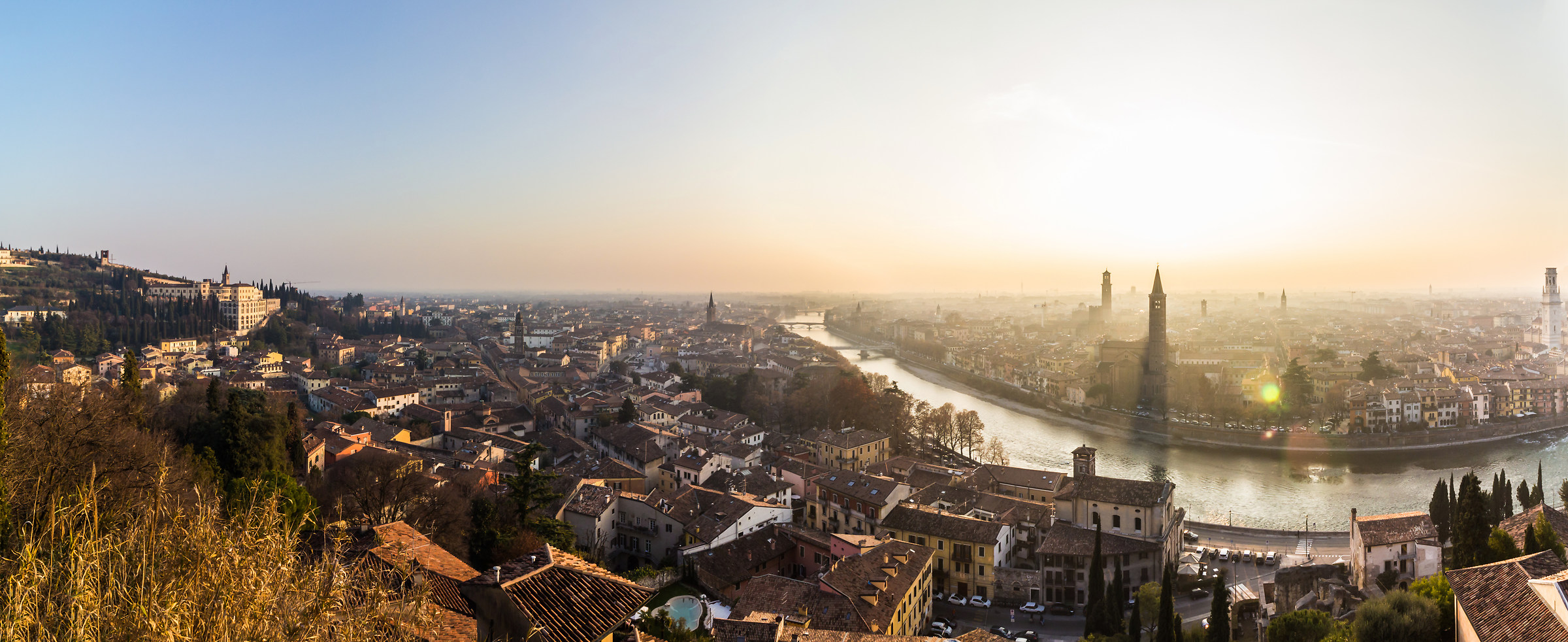 Panoramic view of Verona...