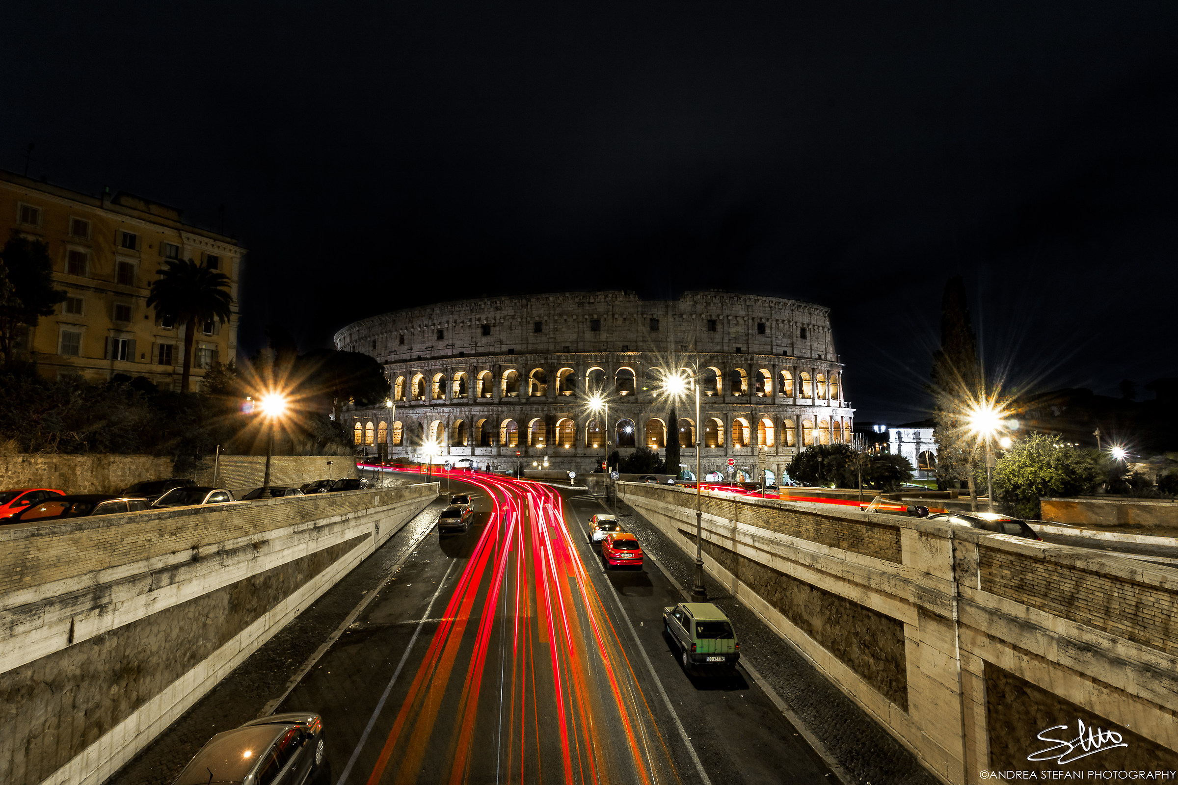 Lights at the Colosseum...
