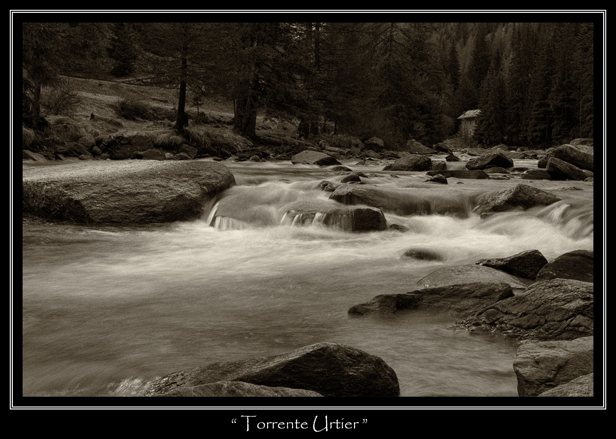 Raging torrent...