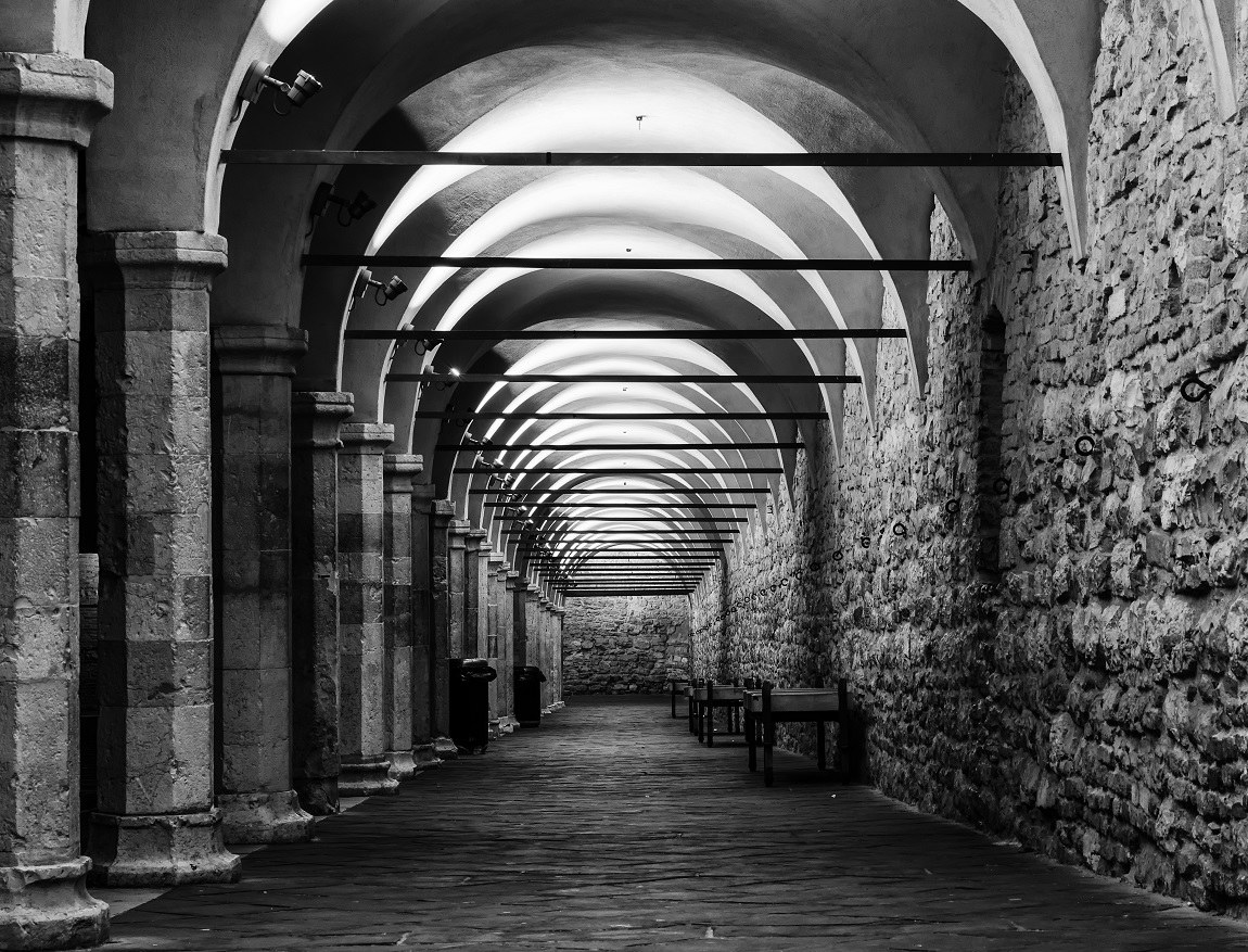 porticoes of Piazza San Francesco below...