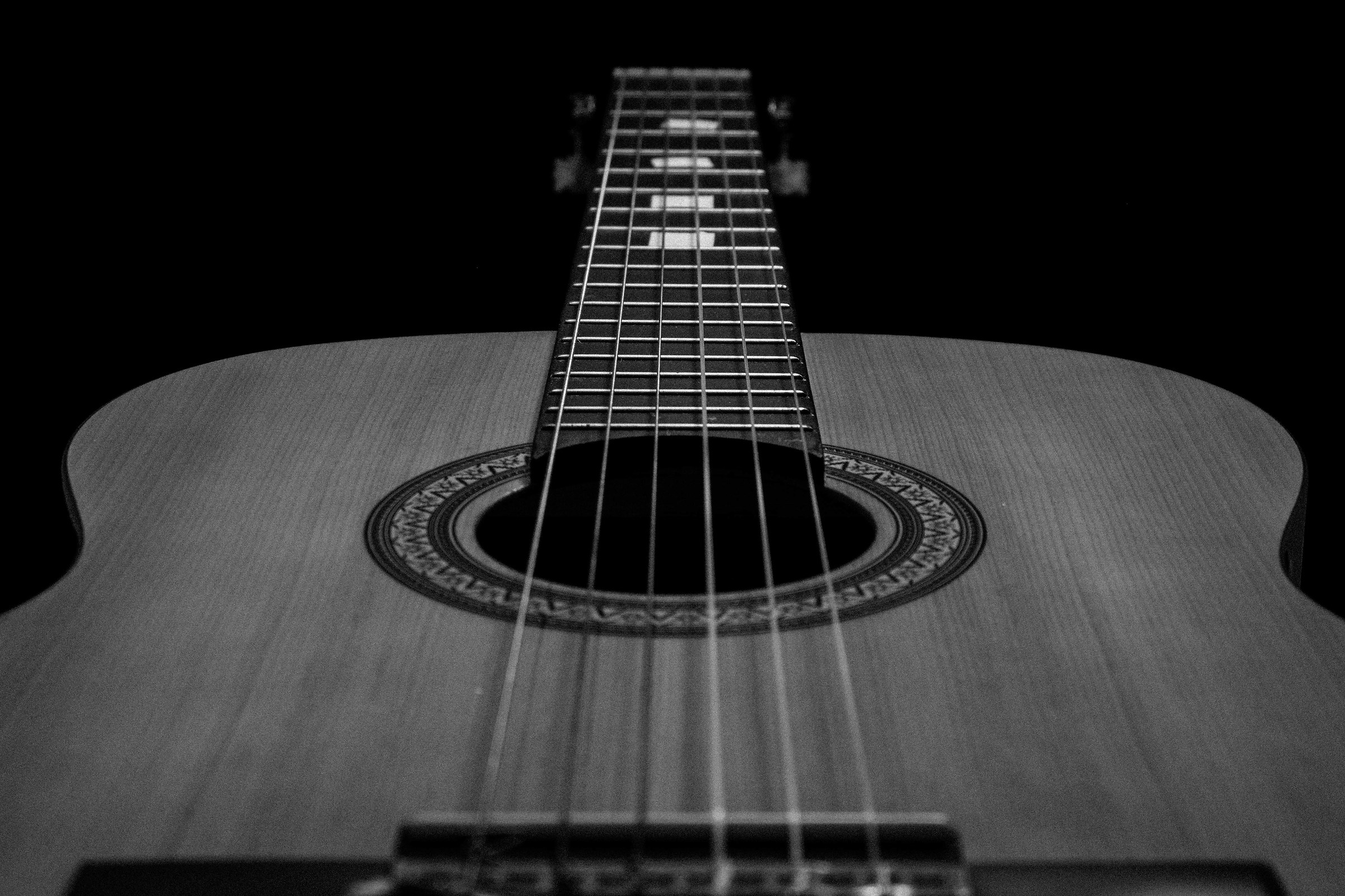 Guitar Line Black and White...