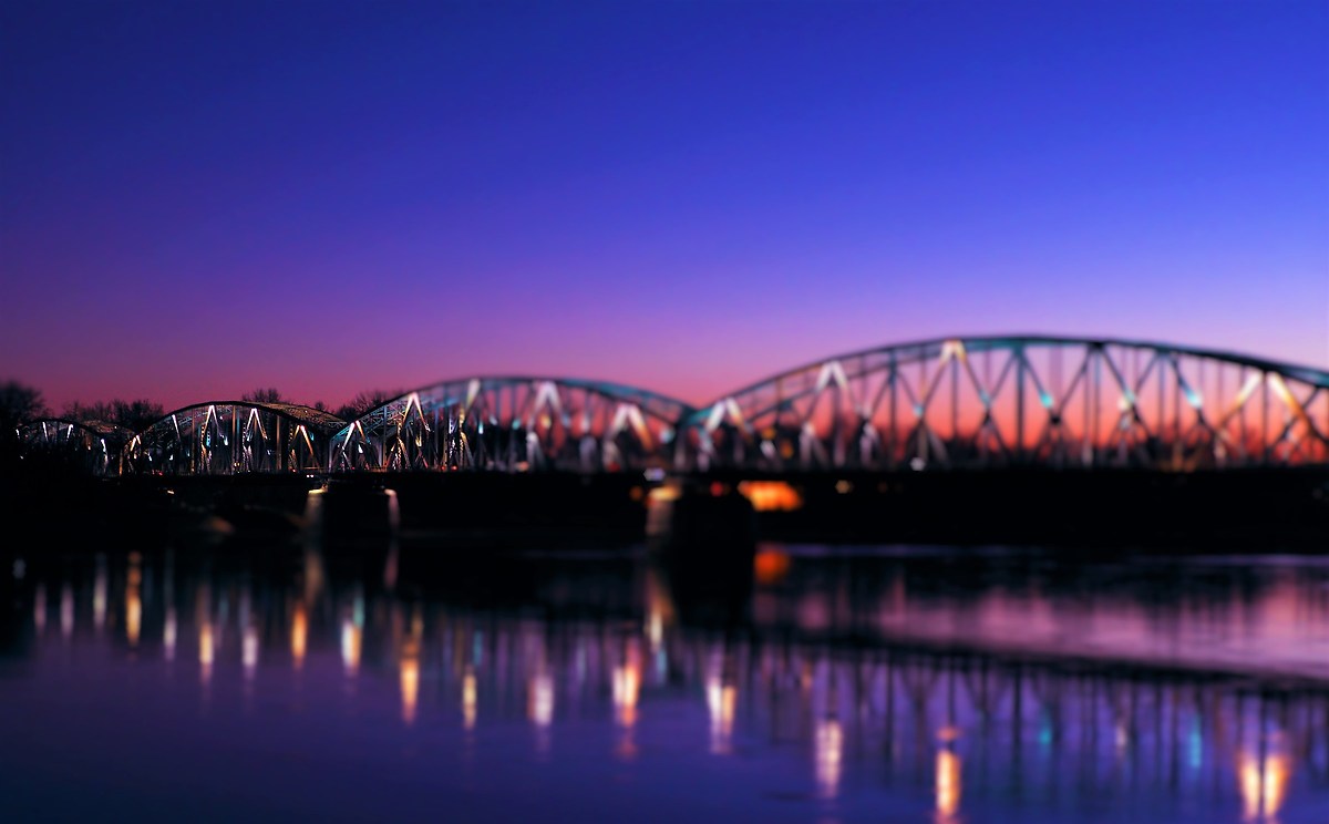 Bridge over the Vistula - Torun -...