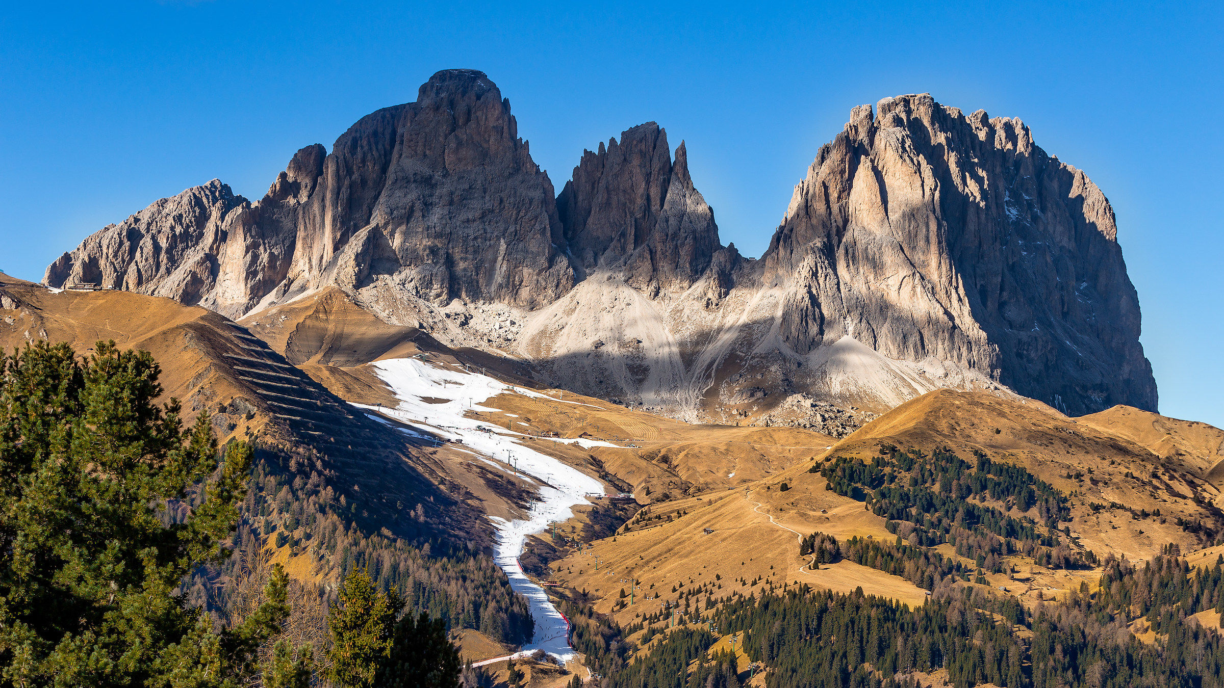 Dolomites from the Belvedere Canazei...