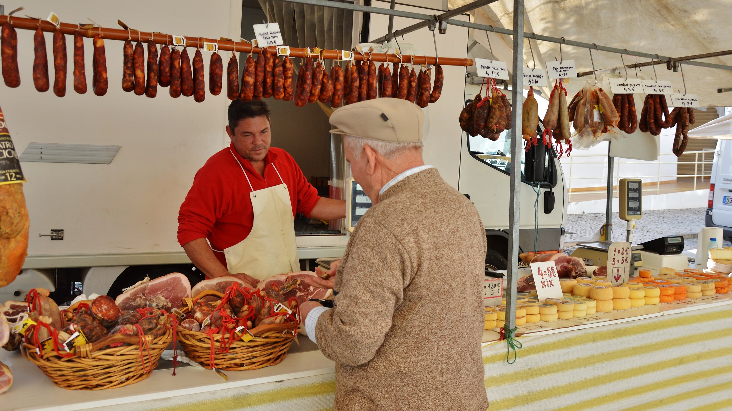 Market day in Vila Nova de Cacela...