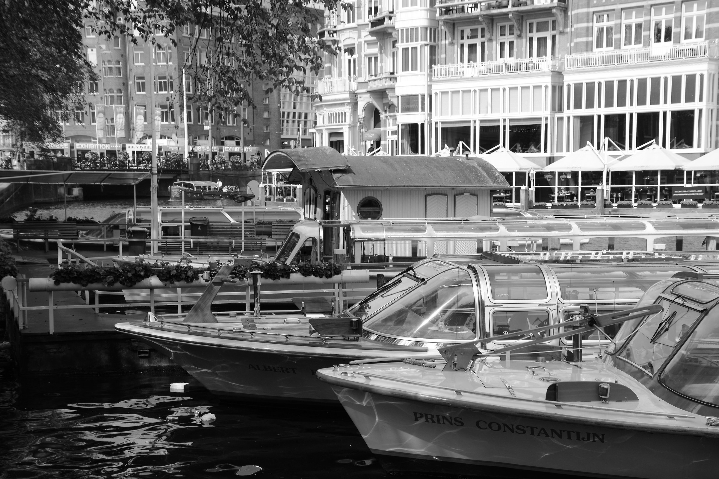Dock in the canals of Amsterdam...