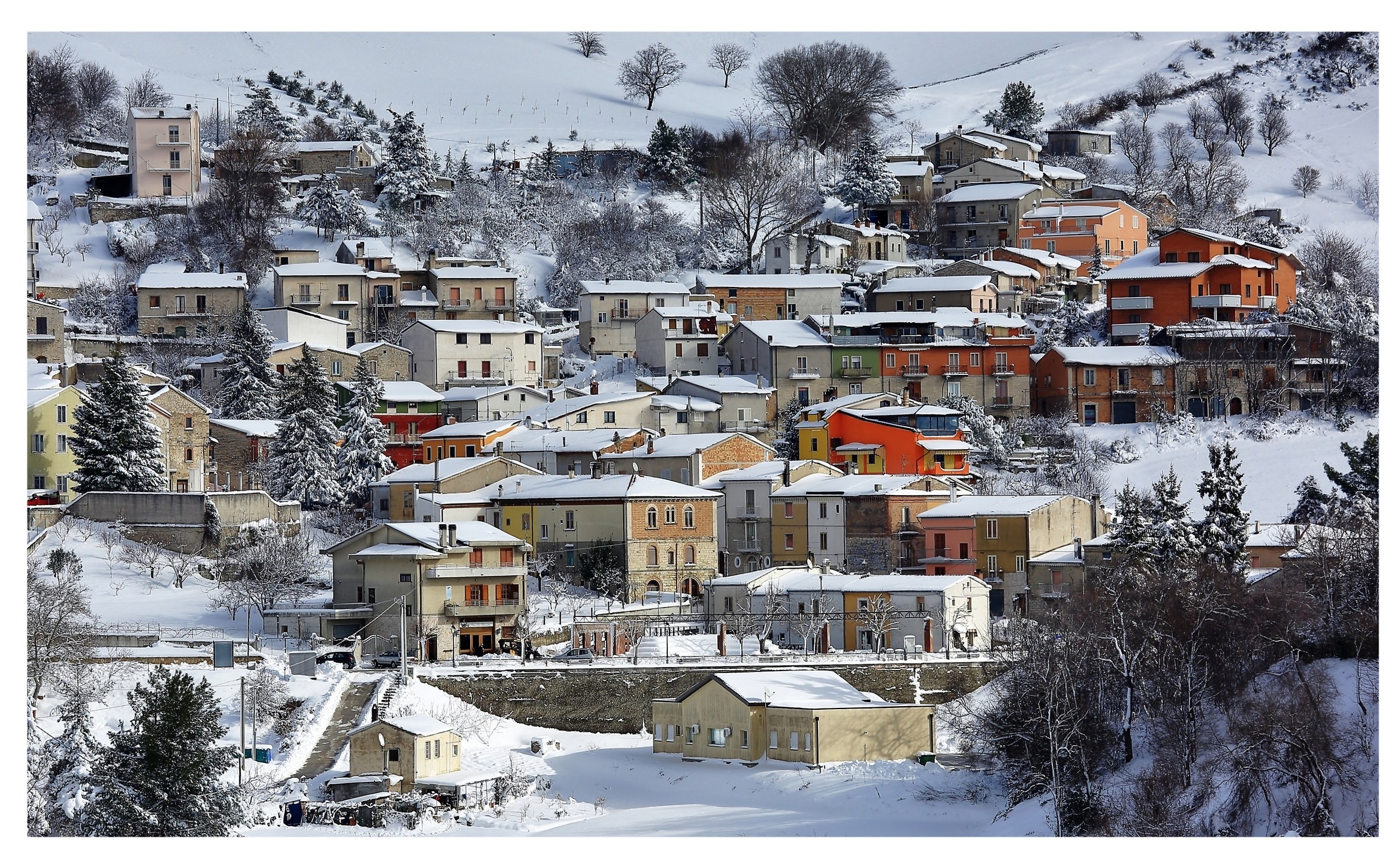 Cartolina dal Molise - prima nevicata 2016...