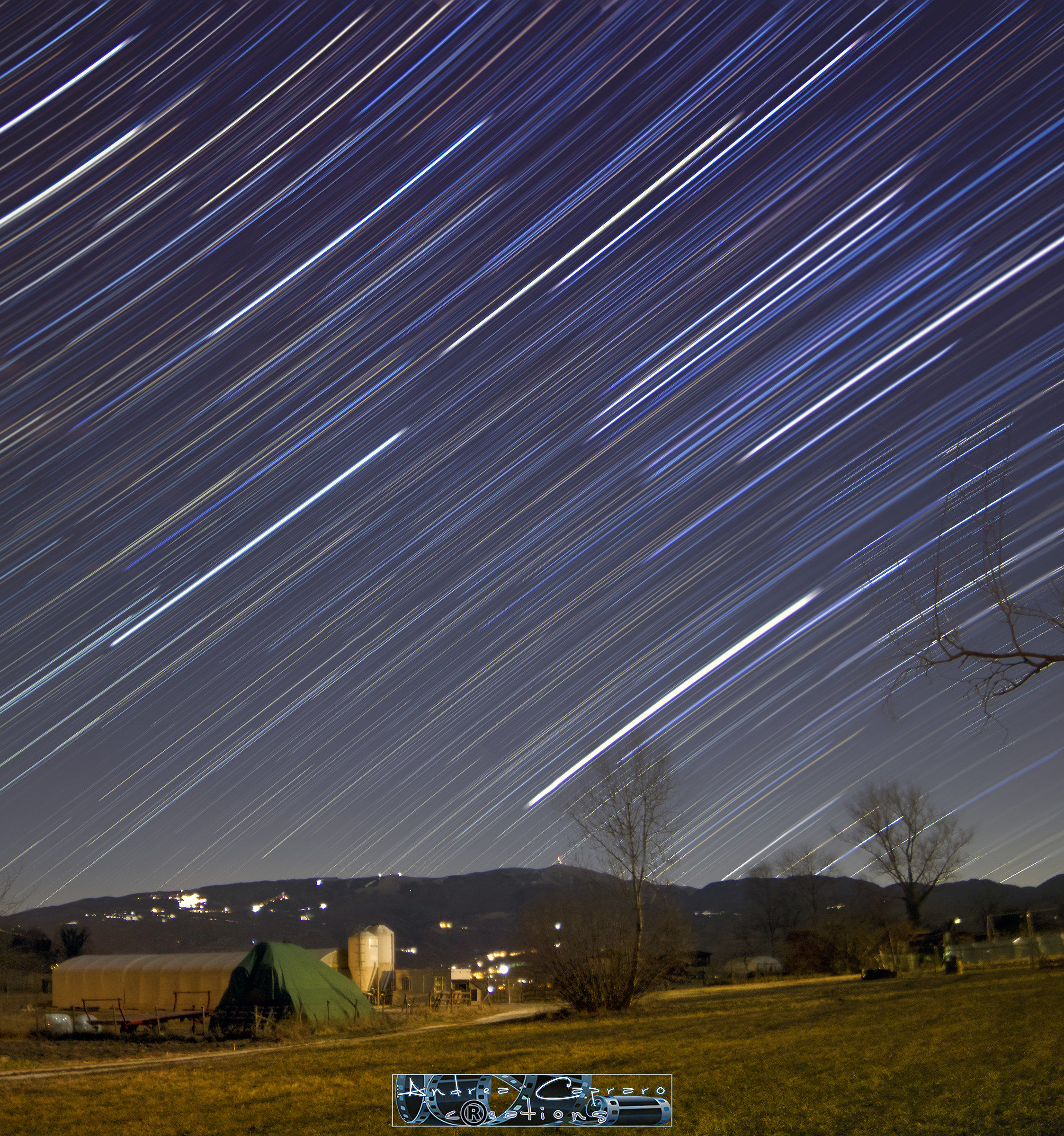 Startrail in the country....