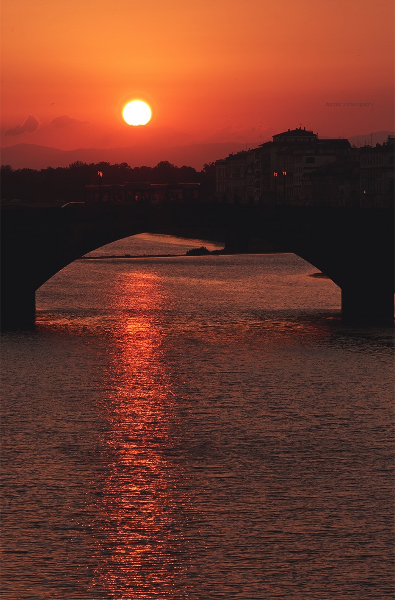 a Florentine sunset ......