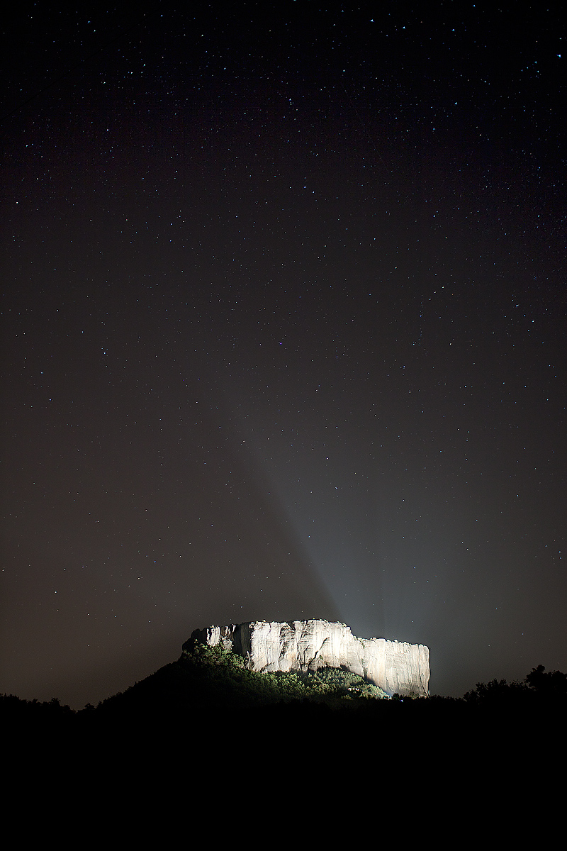Night view from Bondolo stone (or Castelnovo Monti)...