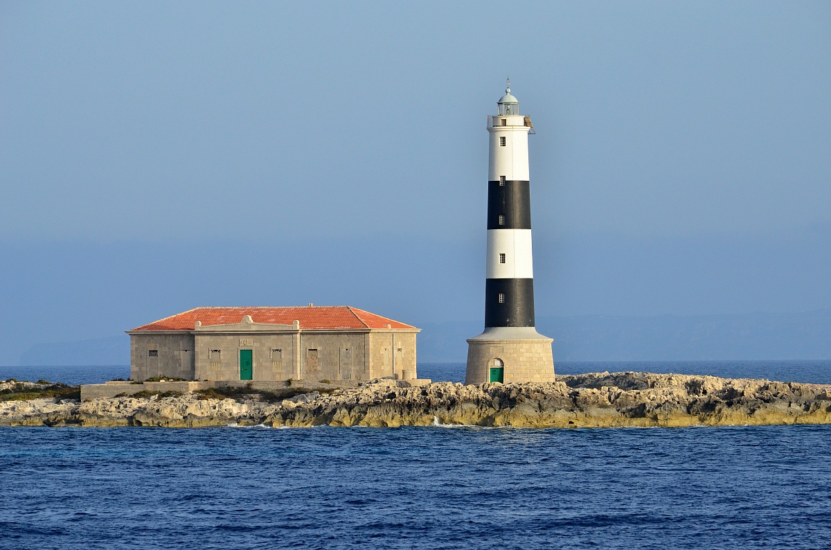 Island with a lighthouse .....