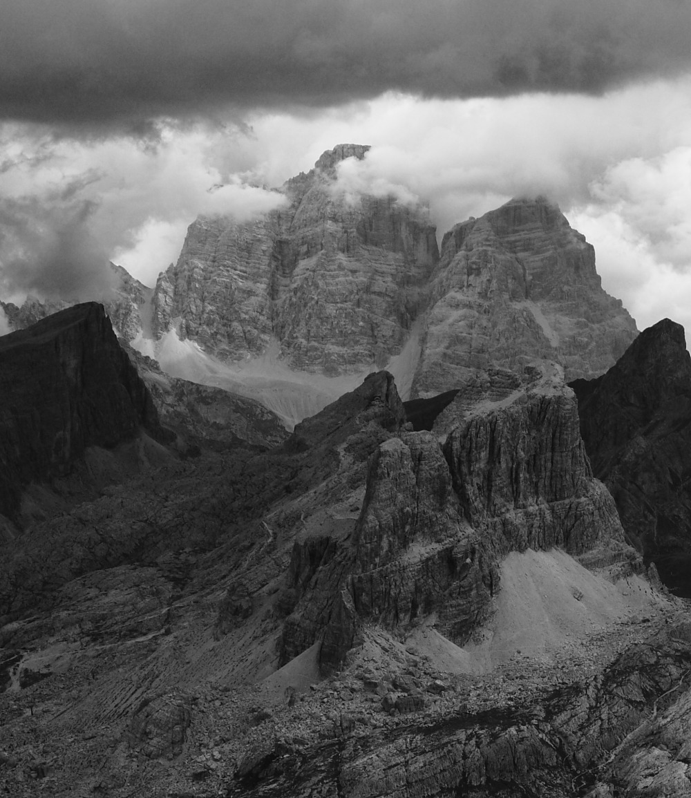 Bad weather in the Dolomites...