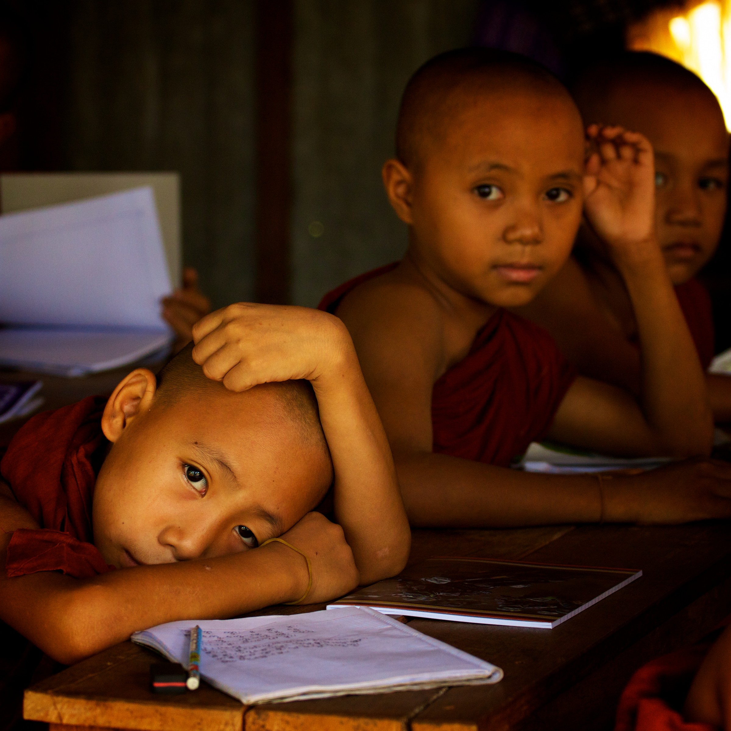 Burma - Orphanage of the monks...