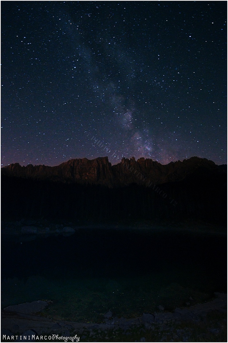 Milky Way at Lake Carezza...