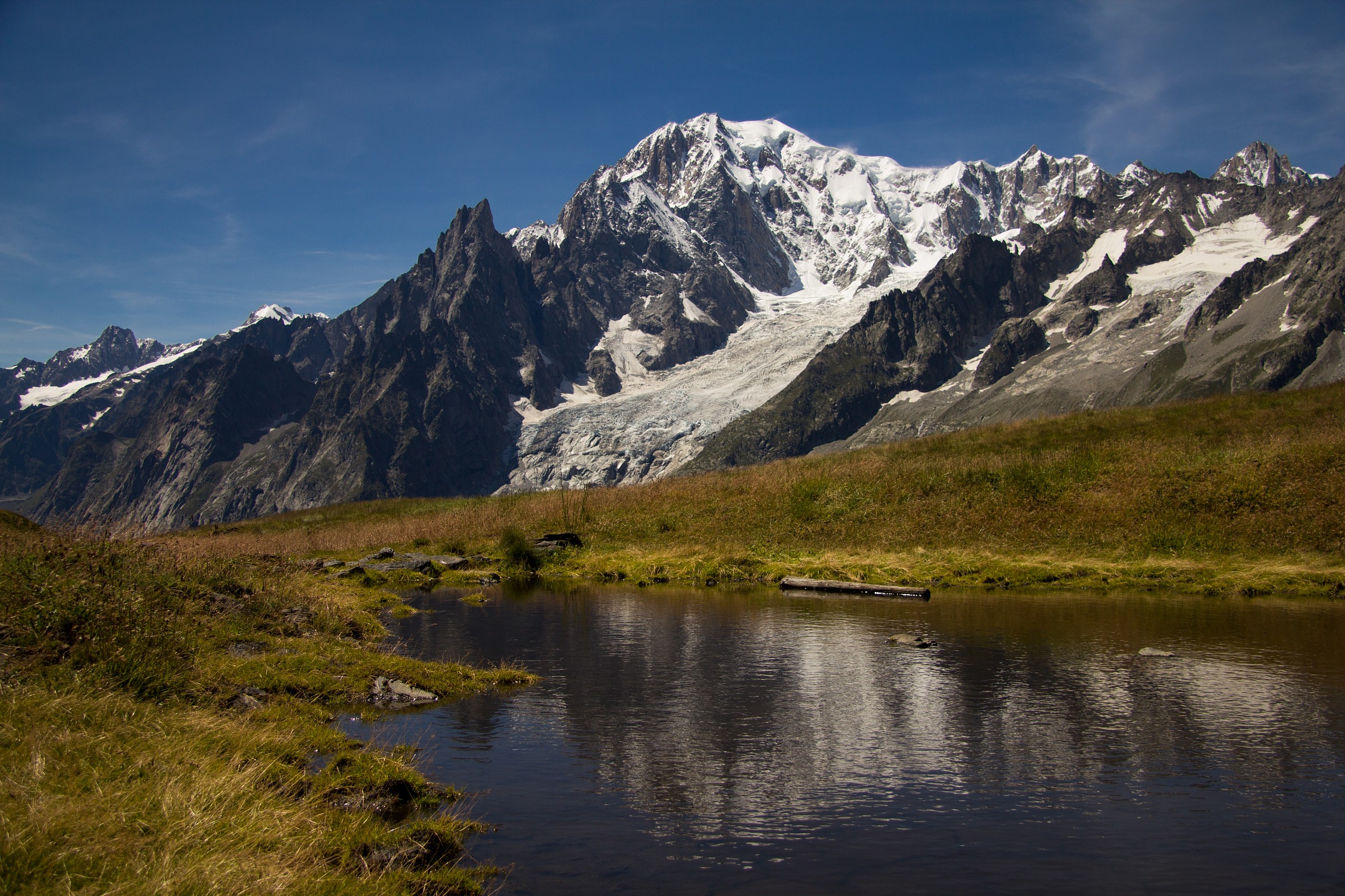 The imposing Mont Blanc...