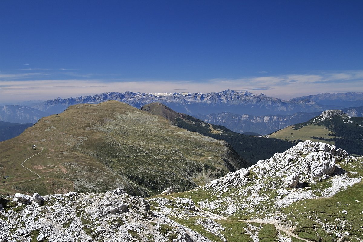 The Brenta seen from the Latemar ......