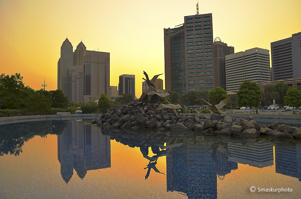 Bird's Pool Park in the morning...