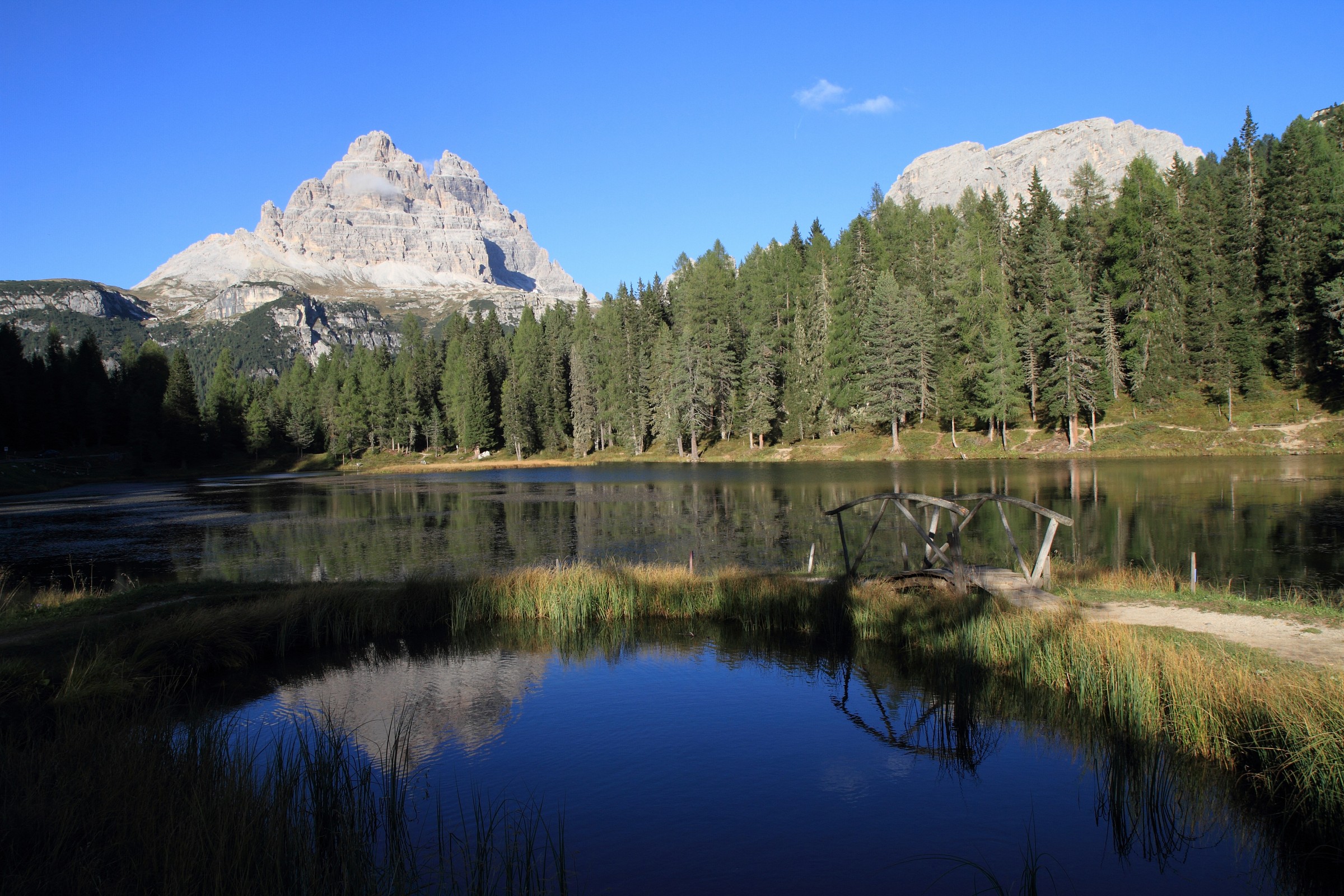 Lago Antorno e tre cime di Lavaredo...