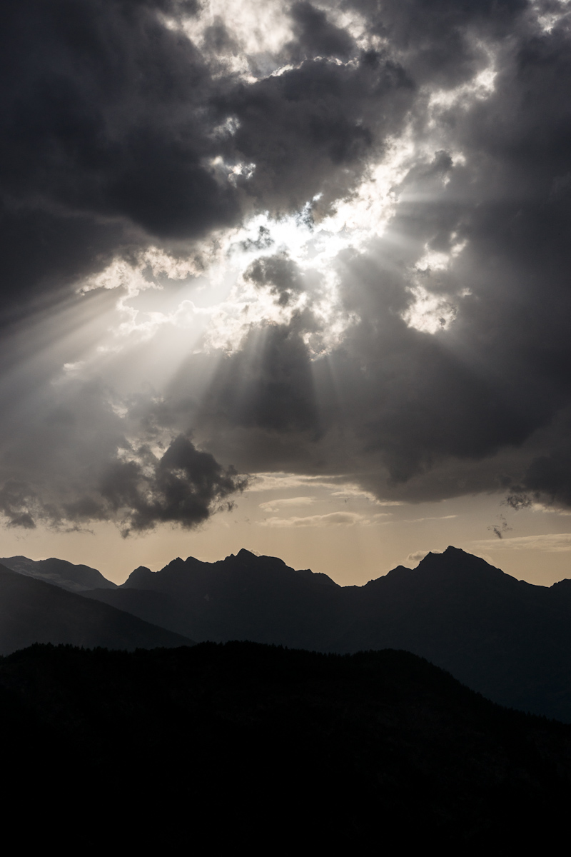 Il sole...dietro...