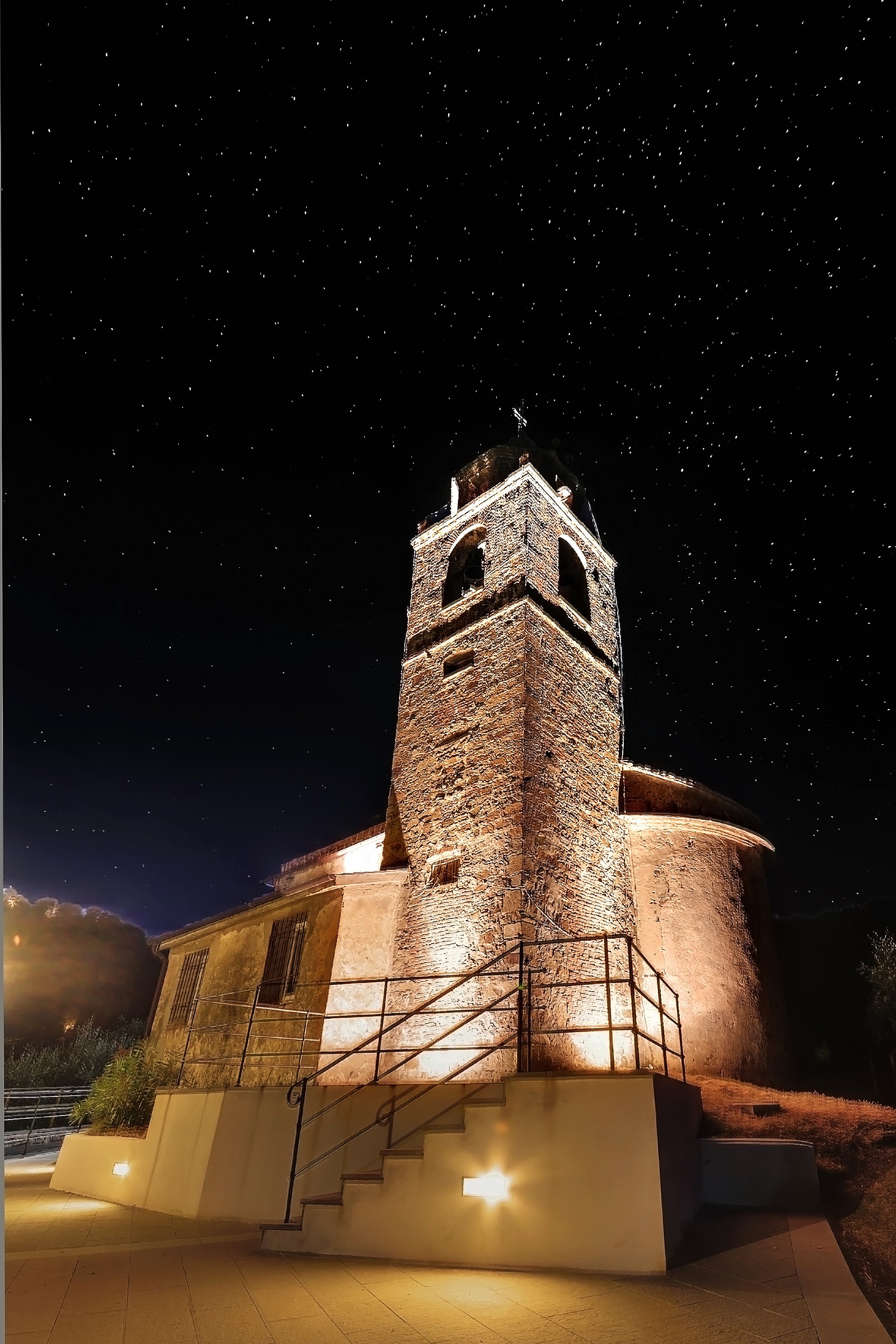 Ancient church in Crova, on the pass the Bracco...