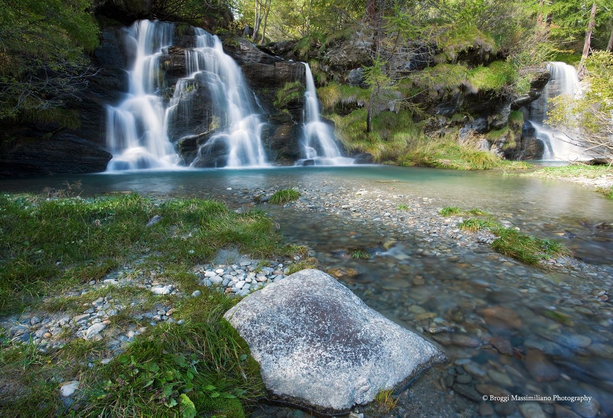 Series of waterfalls Alpe Devero...