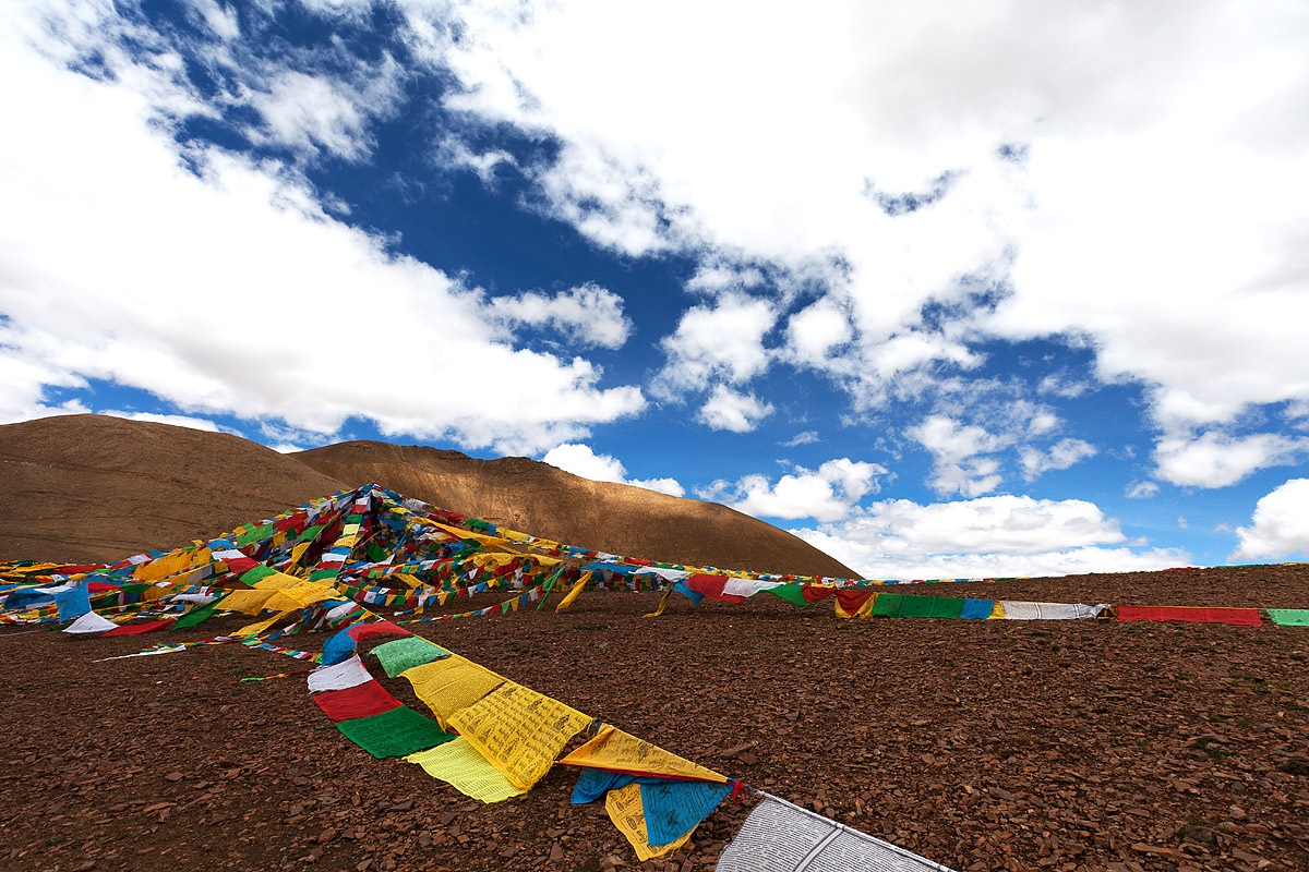 Tibet, prayer flags....