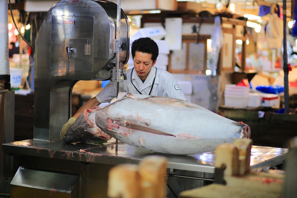 Tokyo fish market...