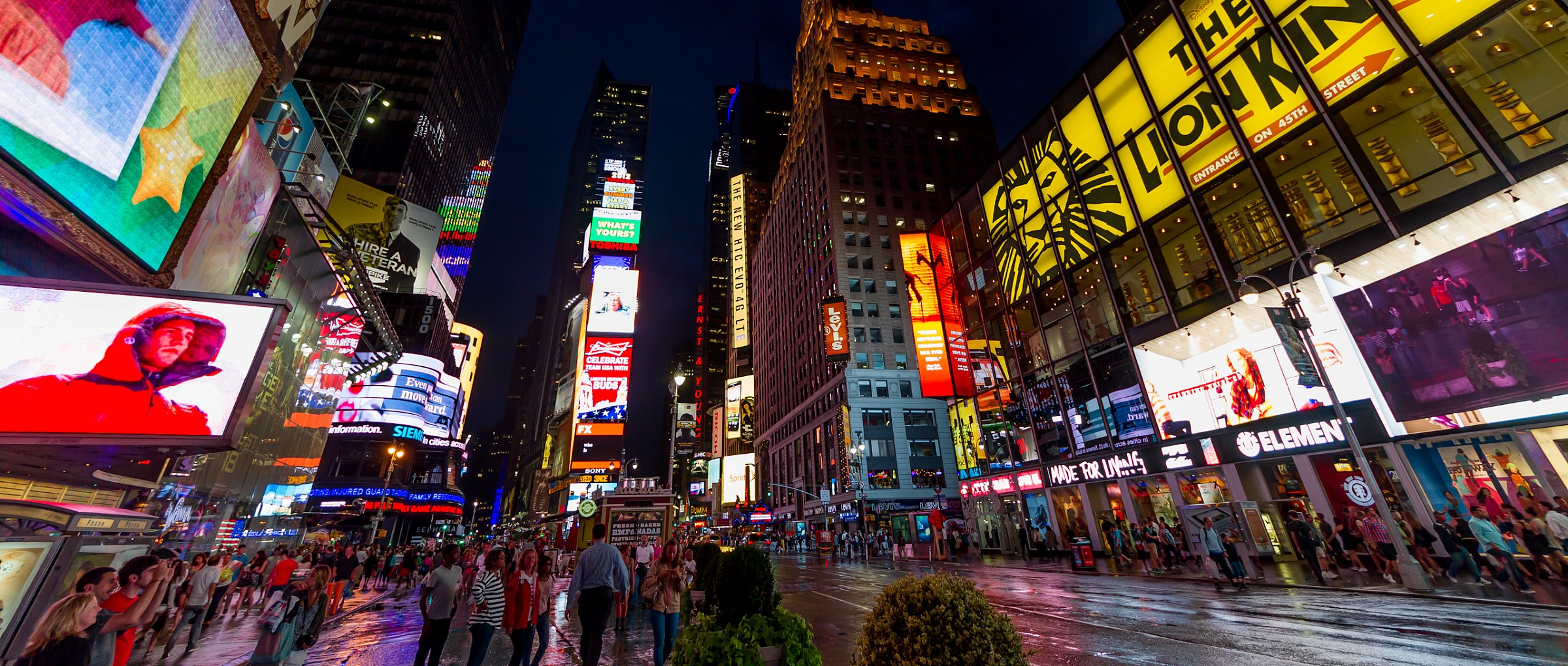 Time Square at night...