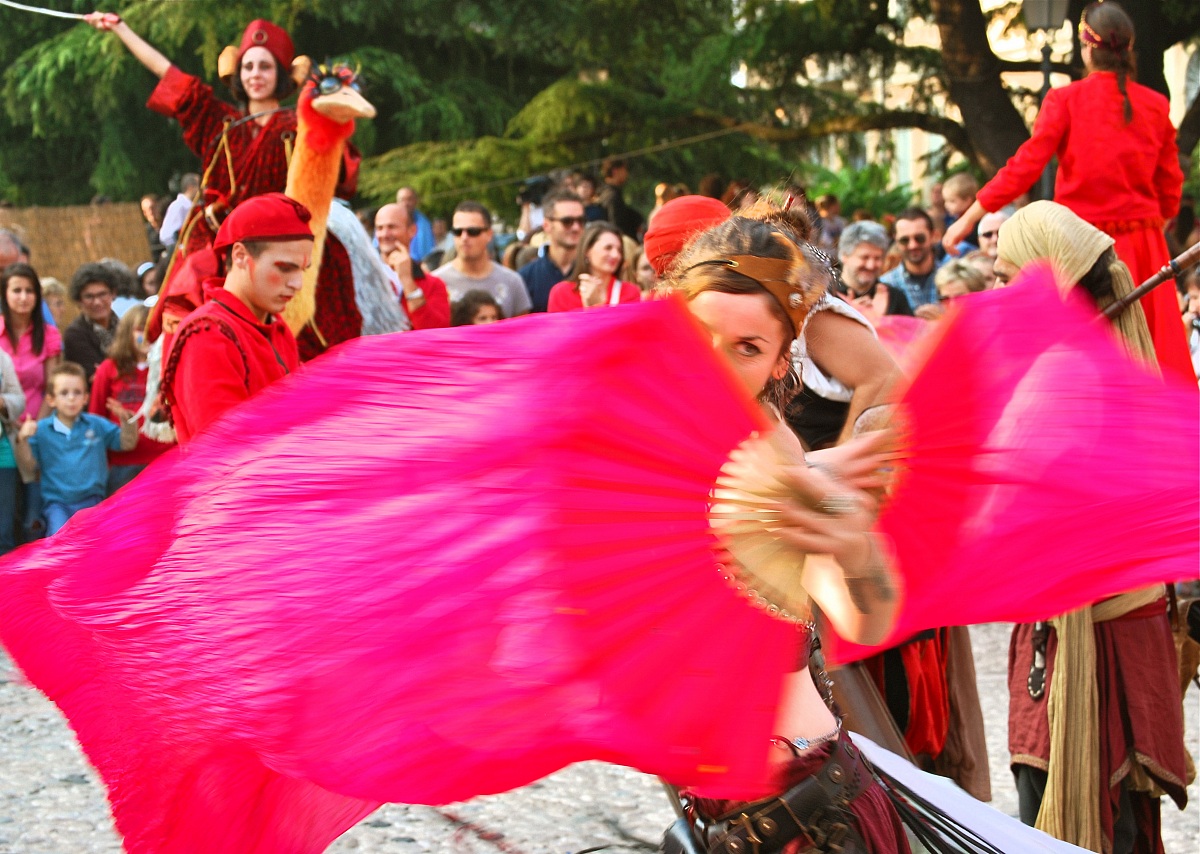 musici, trampolieri e ballerina...