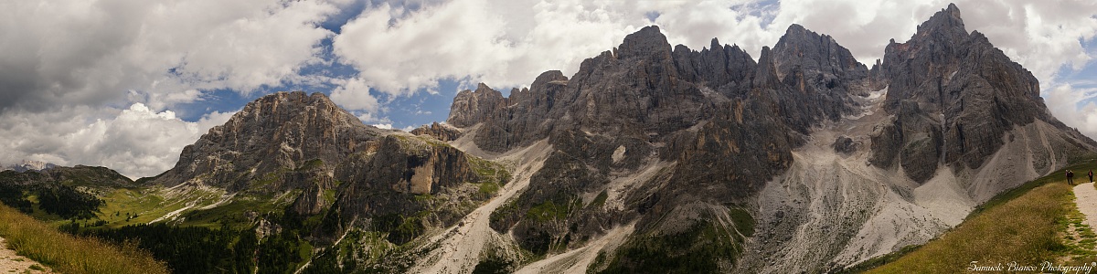 Overview of the North side of the Pale di San Martino...