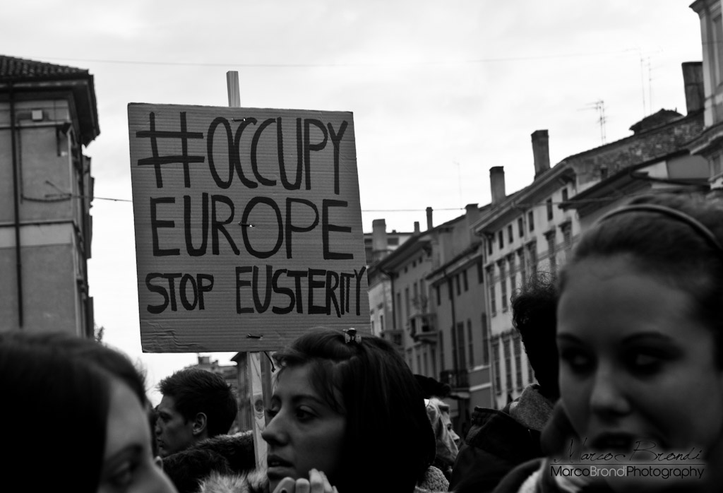 Student demonstration in Mantua...