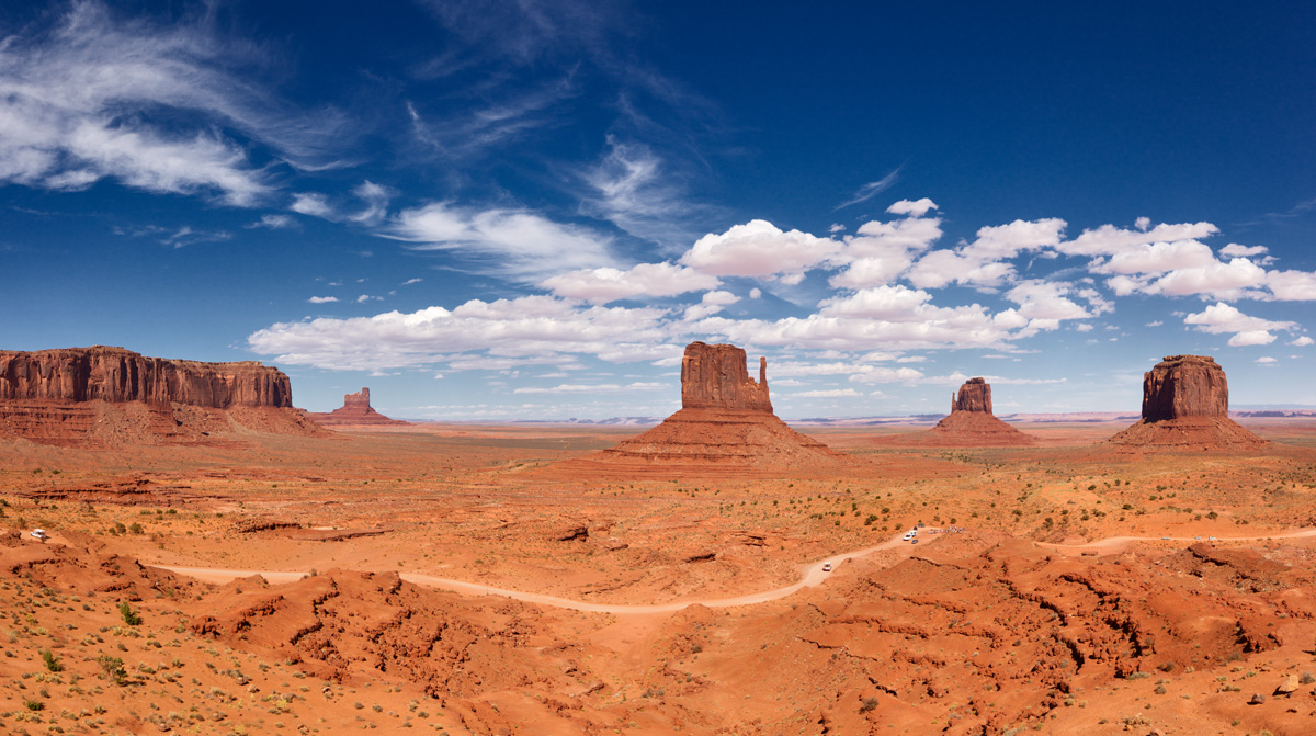 Overview of Monument Valley...