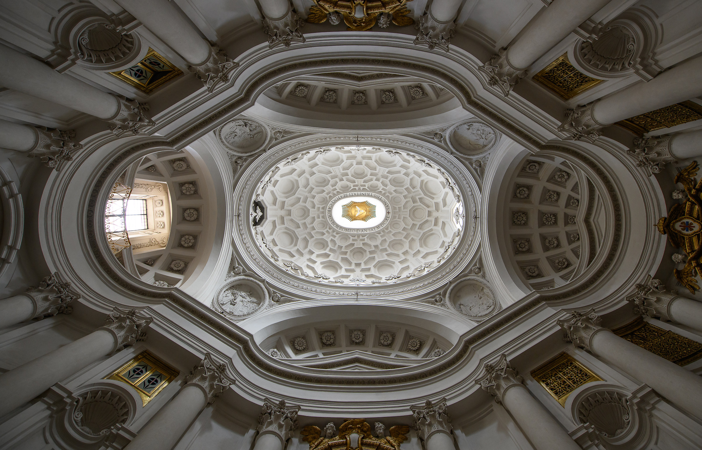 Borromini-dome of S. Carlino in Rome...