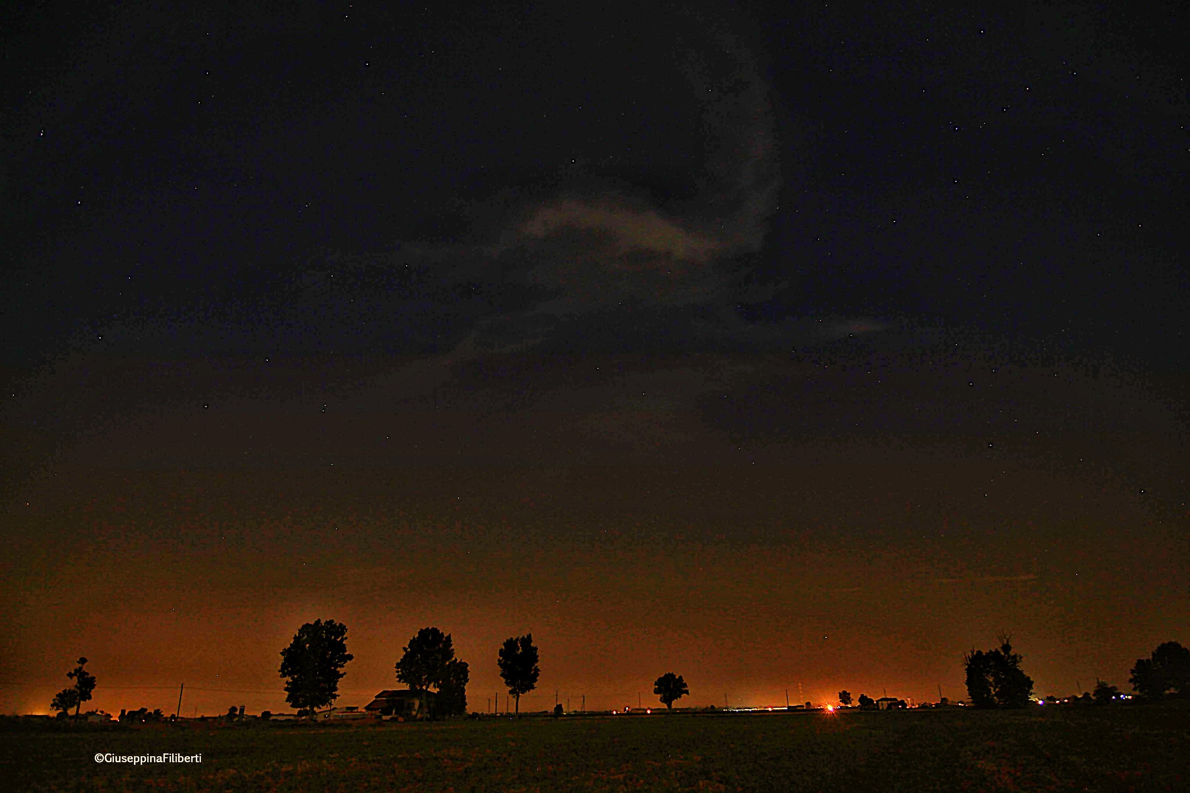 La luna rossa e le stelle...