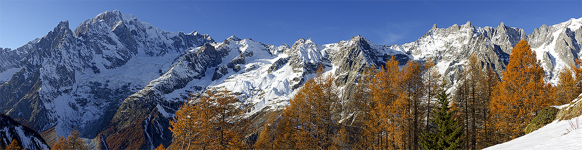 Mont Blanc chain...