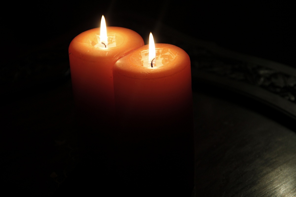 candles in the dark...