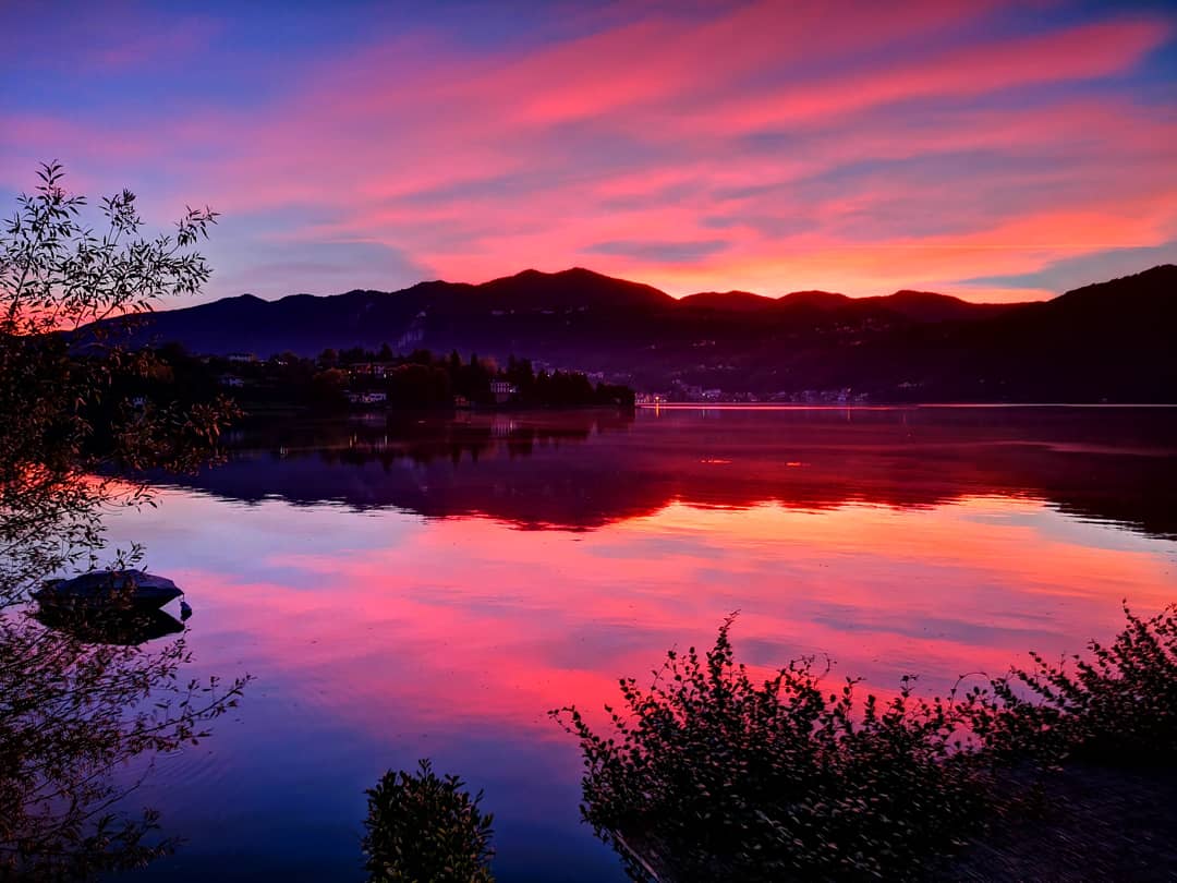 Sunset on Lake Orta...