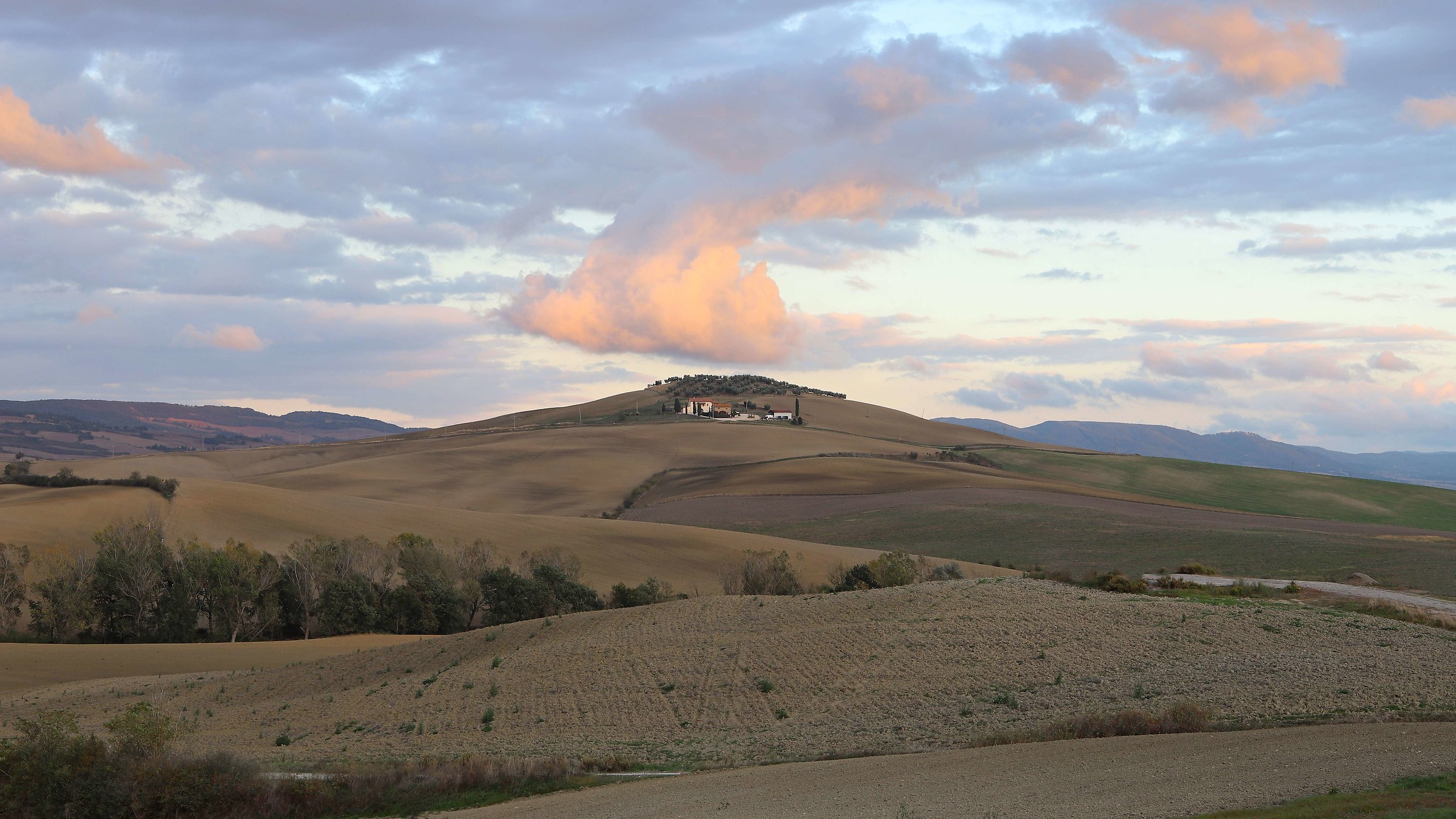 Val D'orcia at sunset...