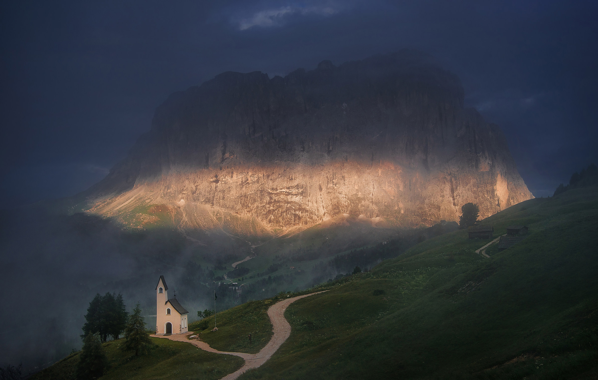 Chapel in the Dolomites...