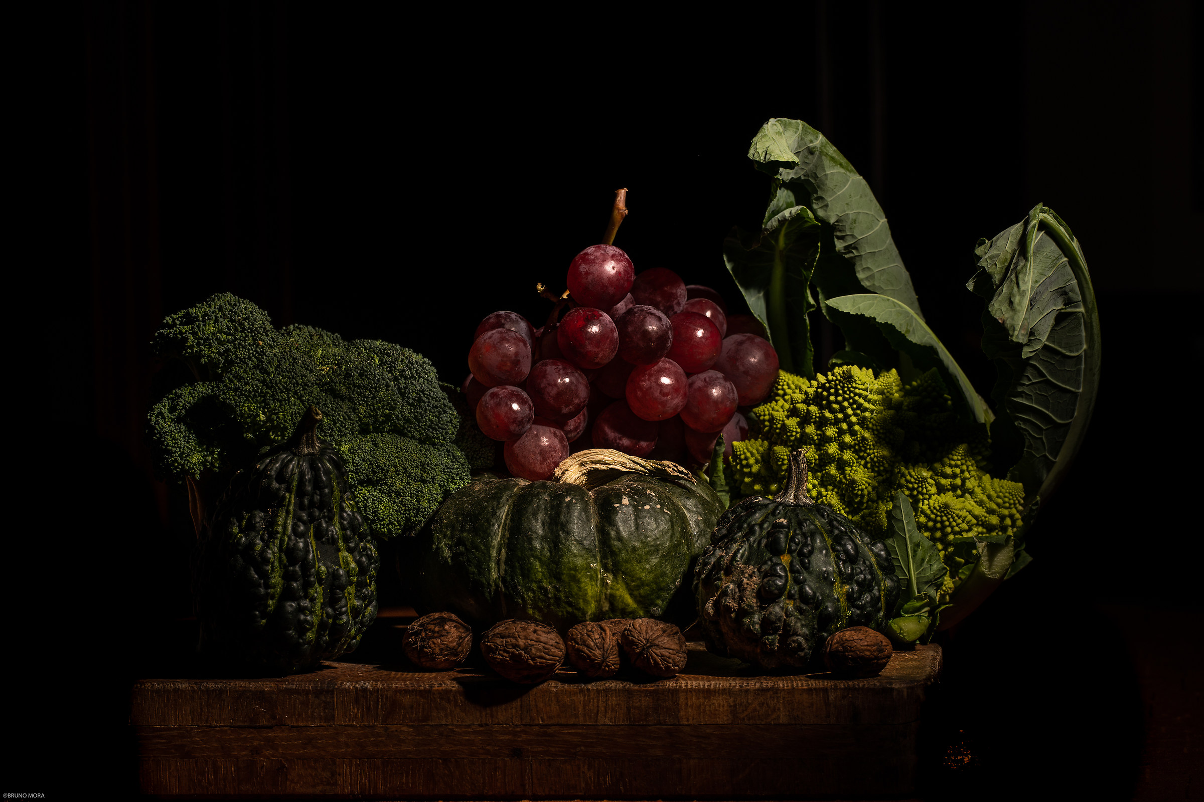 Composition of autumn vegetables and fruits...
